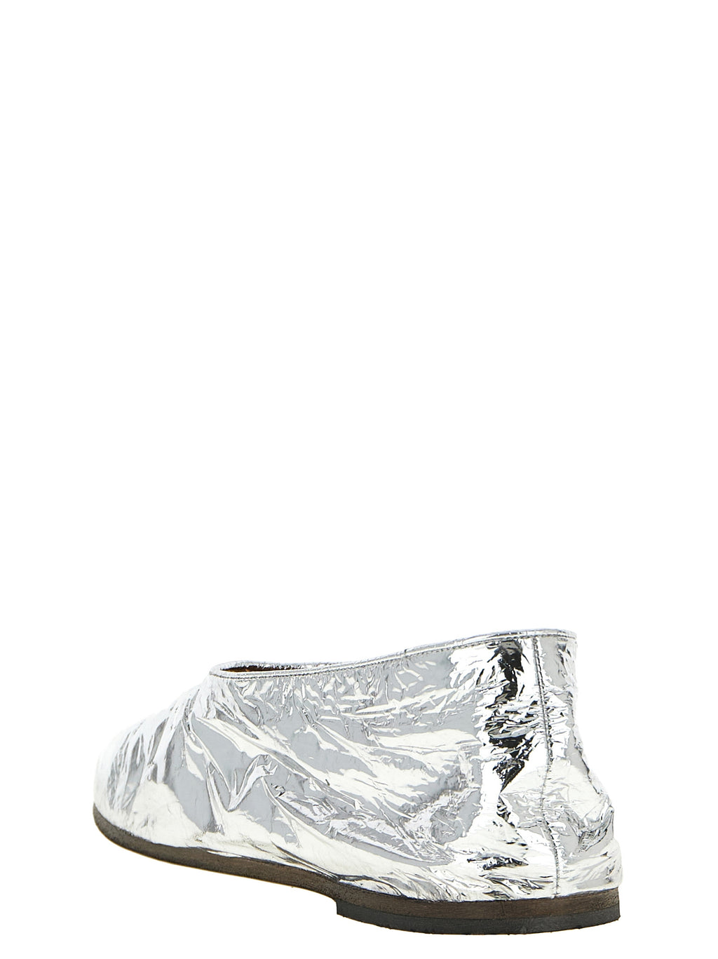 Marsell Silver Calfskin Ballet Flats