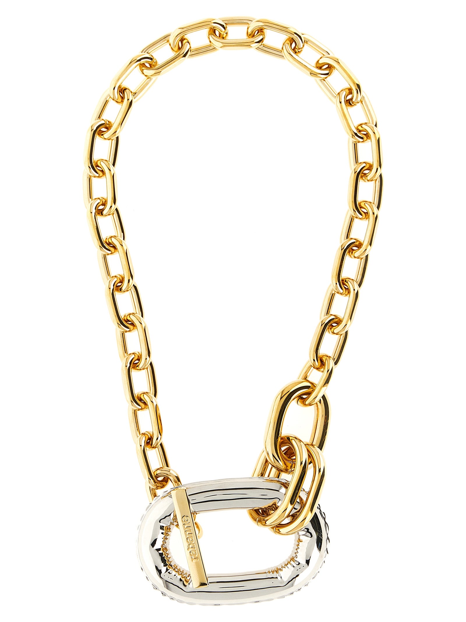 Paco Rabanne Multicolor Brass Necklace