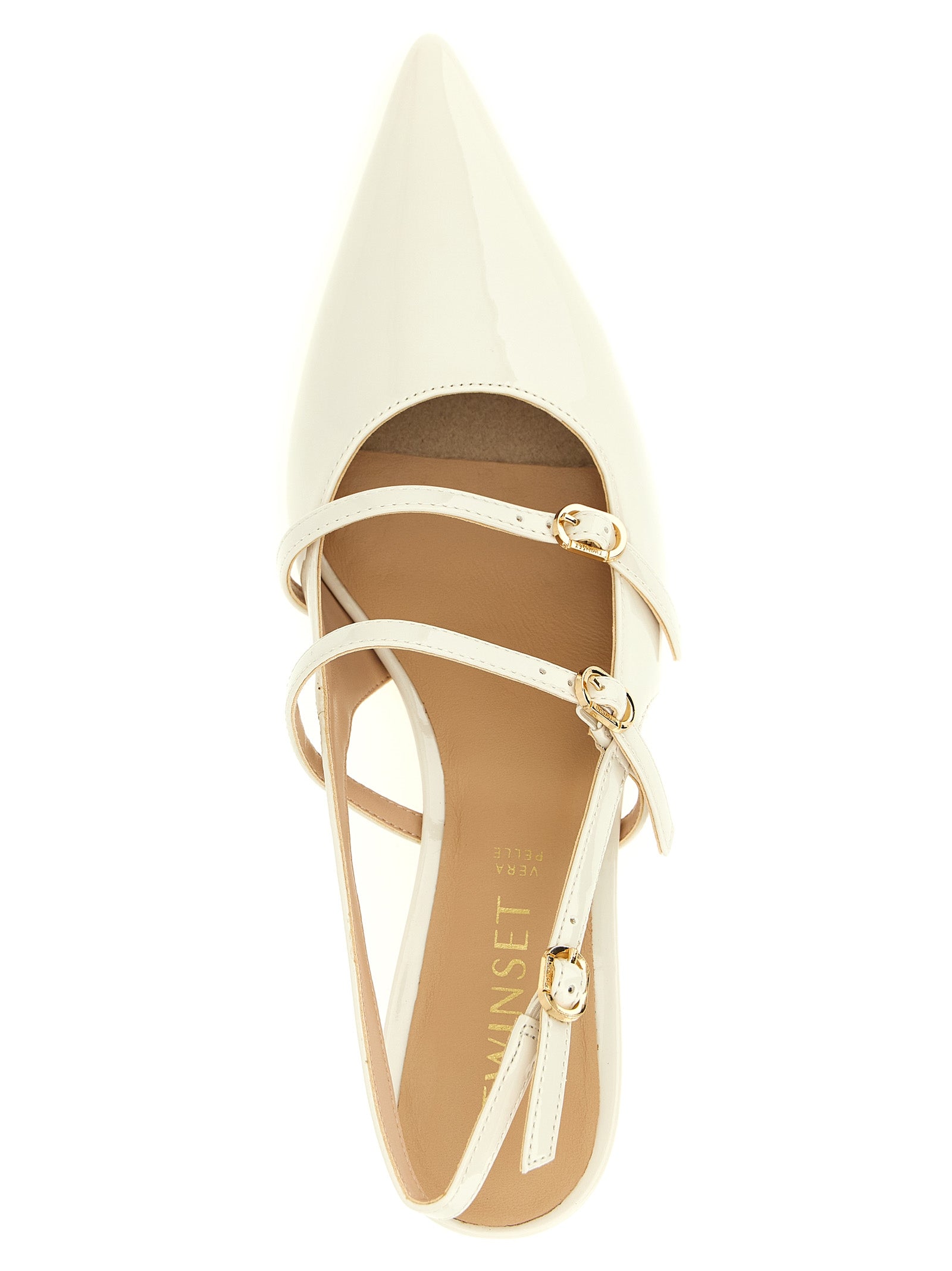 Twinset White Polyethylene Mid Heel Pumps