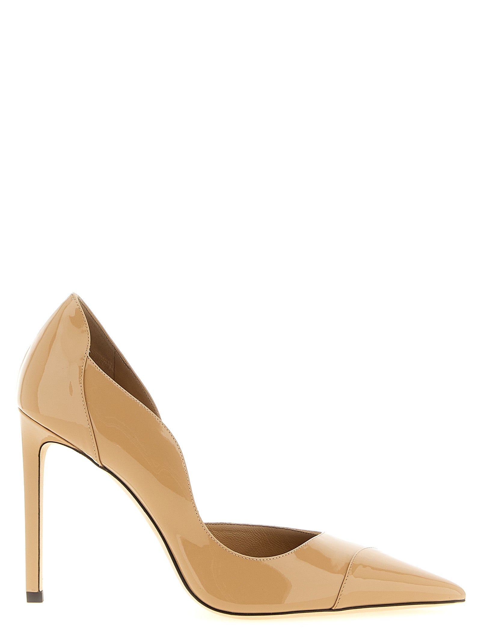 Jimmy Choo Beige Leather High Heel Pumps