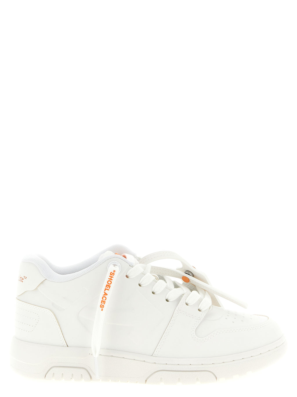 Off-White Orange Plastic Athletic Sneakers