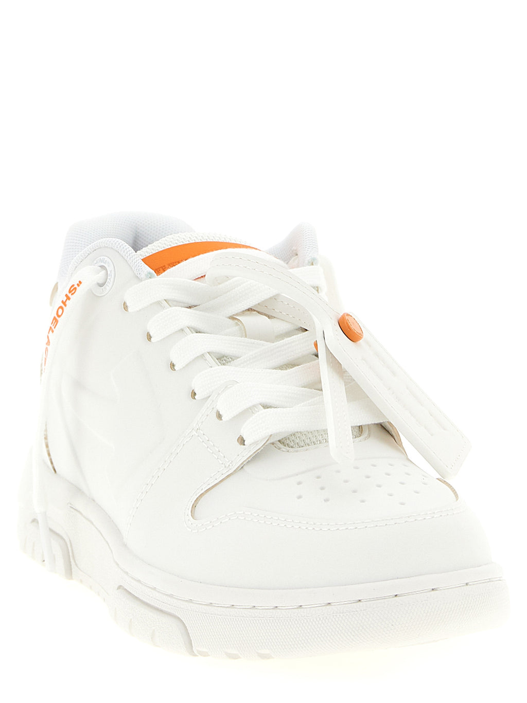 Off-White Orange Plastic Athletic Sneakers