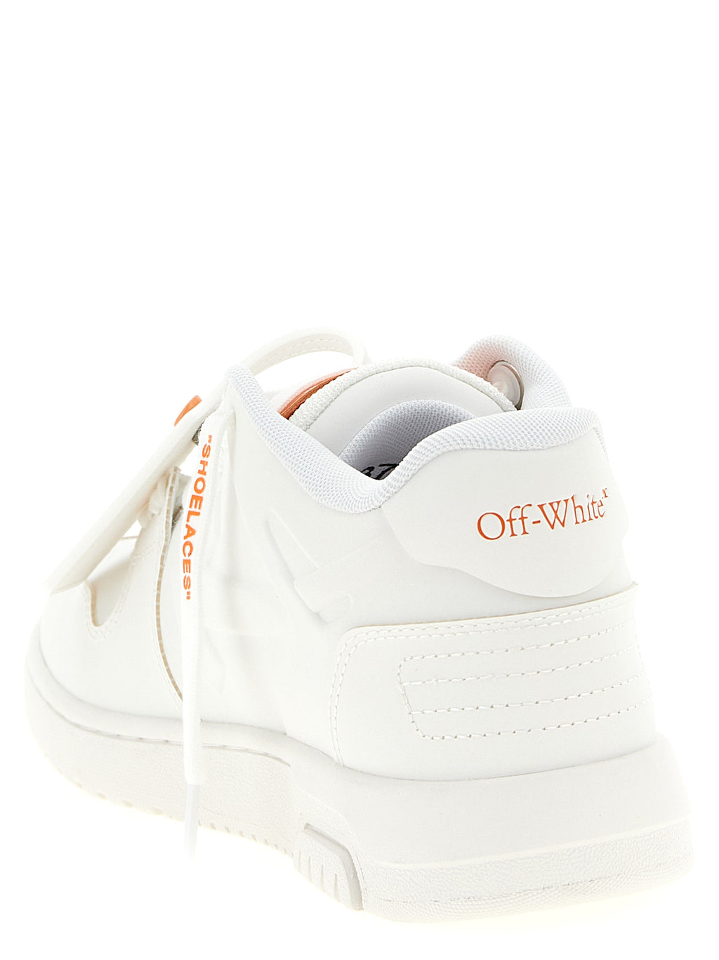 Off-White Orange Plastic Athletic Sneakers