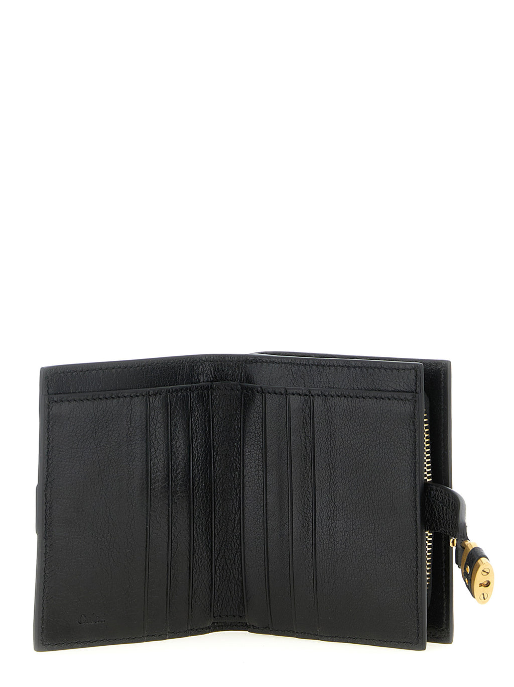 Chloé Black Buffalo Leather Cardholder