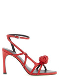 ROTATE BIRGER CHRISTENSEN Multicolor Calfskin Stiletto Heel Sandals