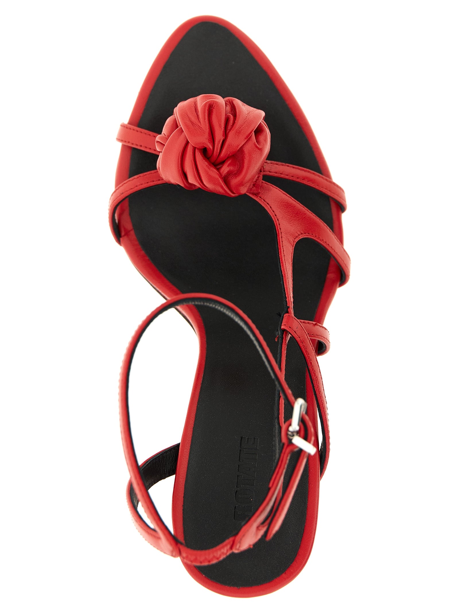 ROTATE BIRGER CHRISTENSEN Multicolor Calfskin Stiletto Heel Sandals