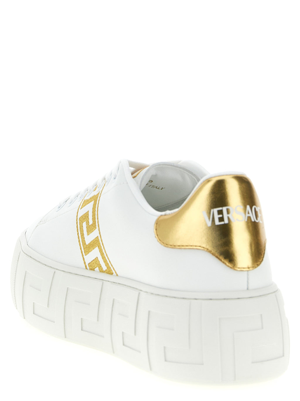 Versace Gold Nylon Platform Sneakers