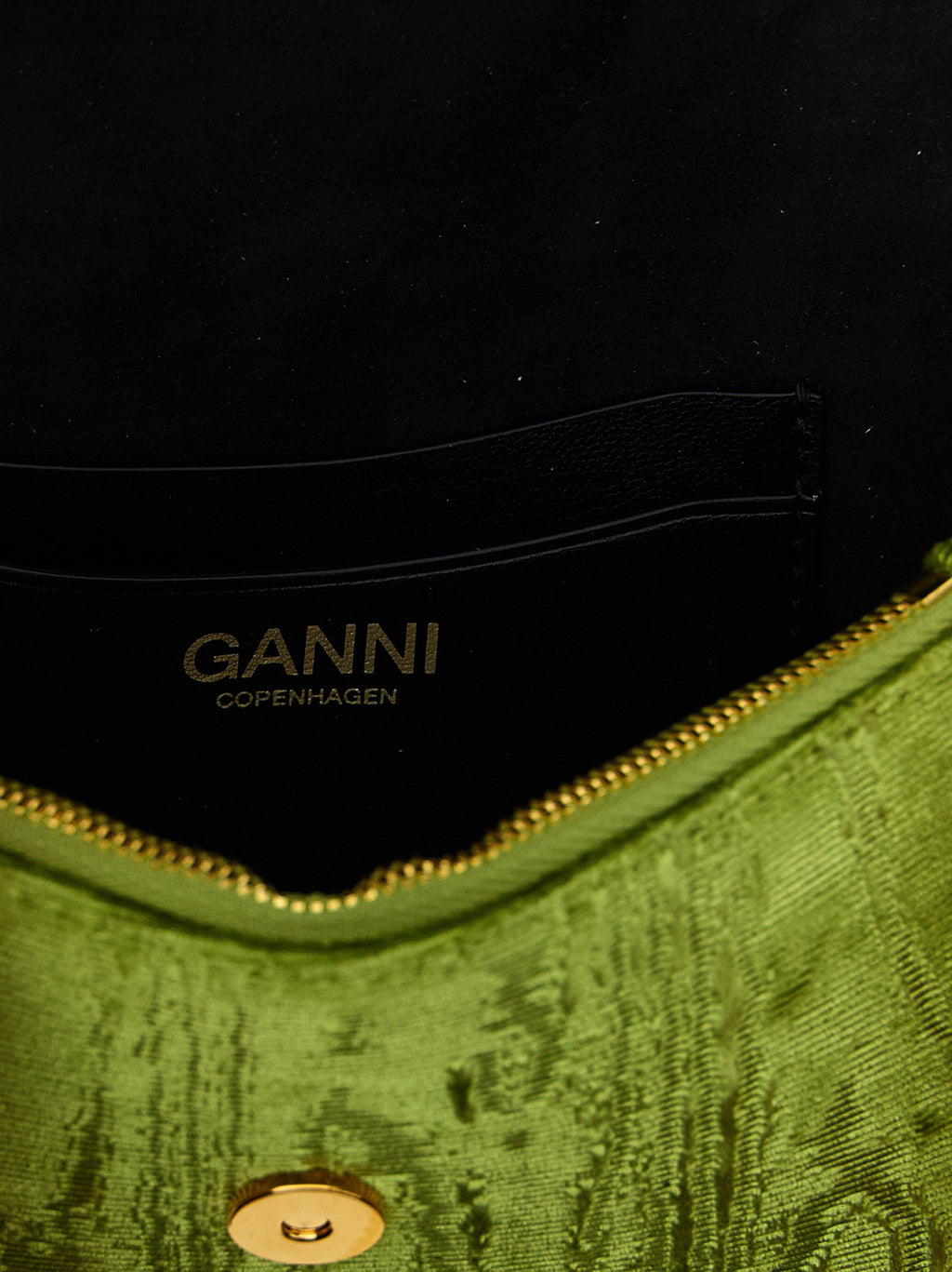 Ganni Bicolor Polyester Cardholder