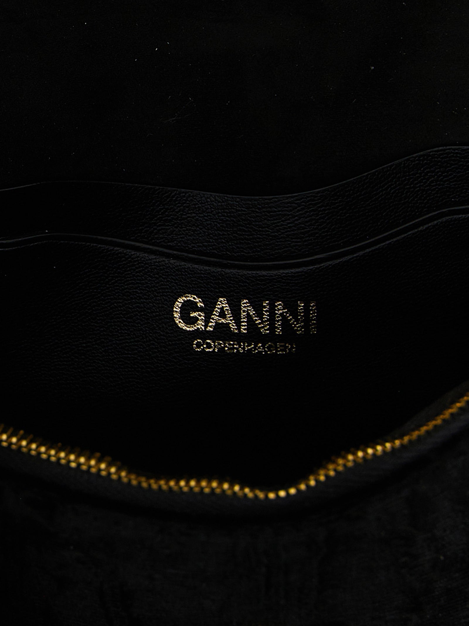 Ganni Black Polyester Cardholder