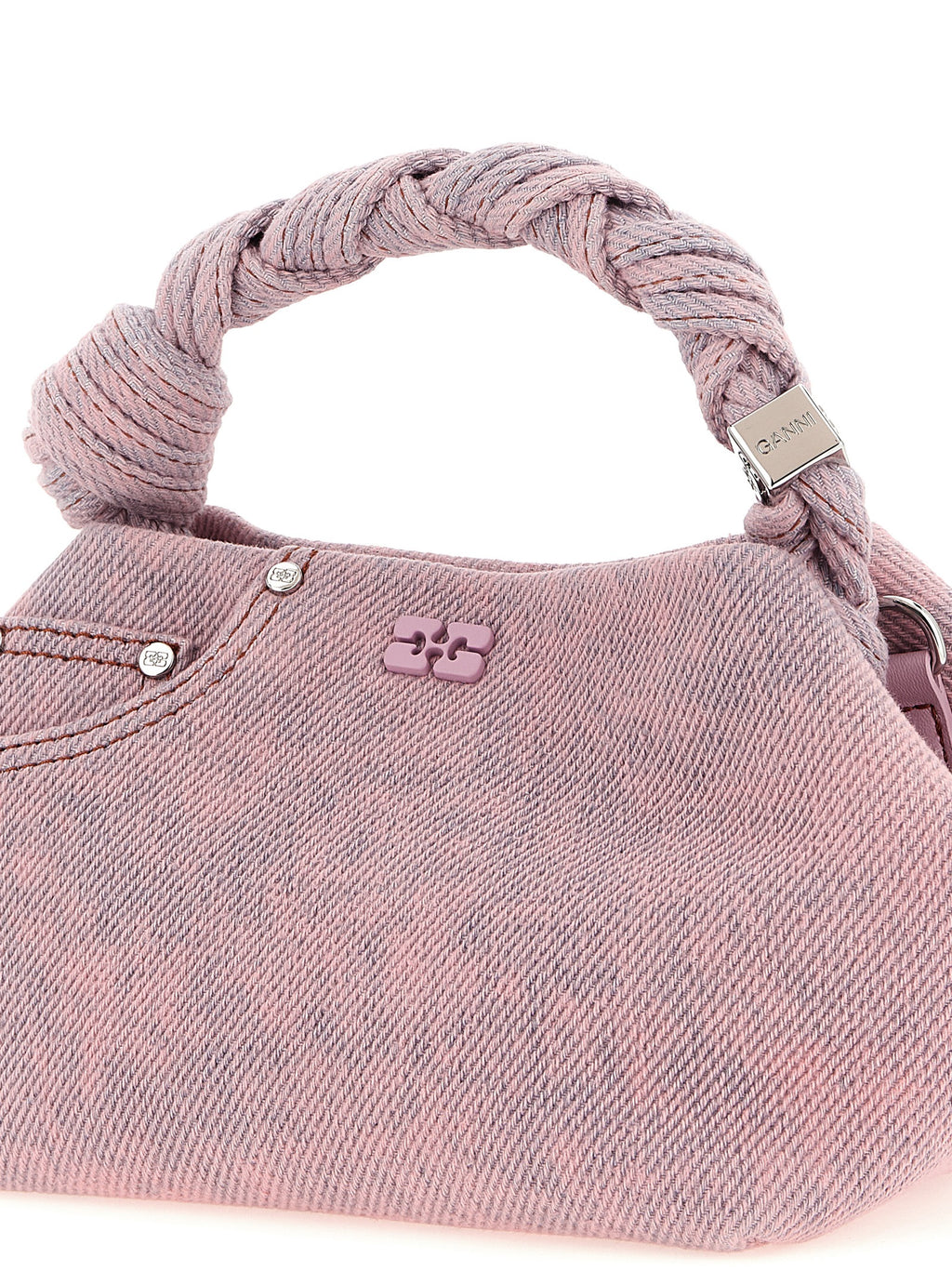 Ganni Multicolor Organic Cotton Handbag