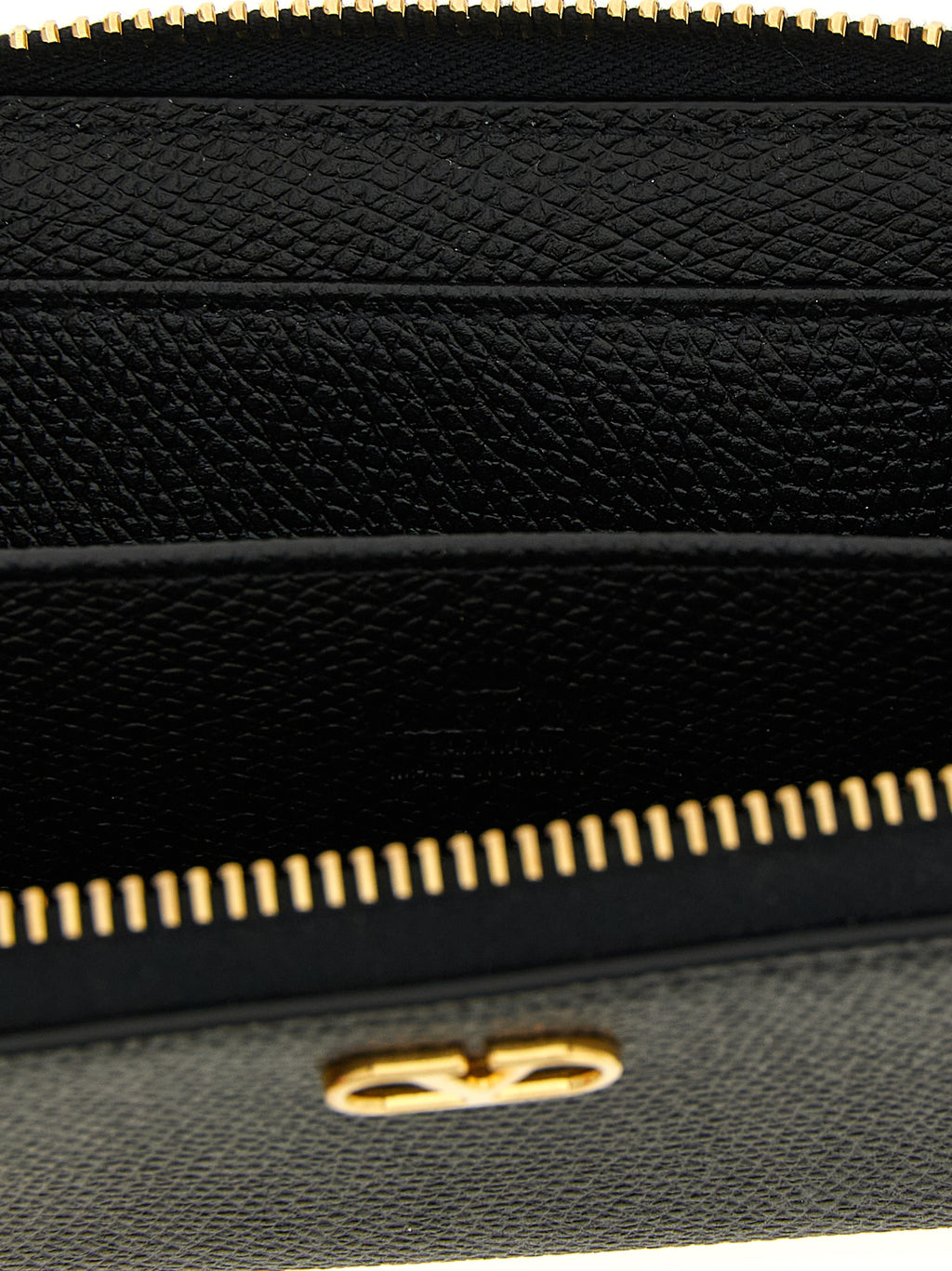 Valentino Garavani Black Calfskin Cardholder