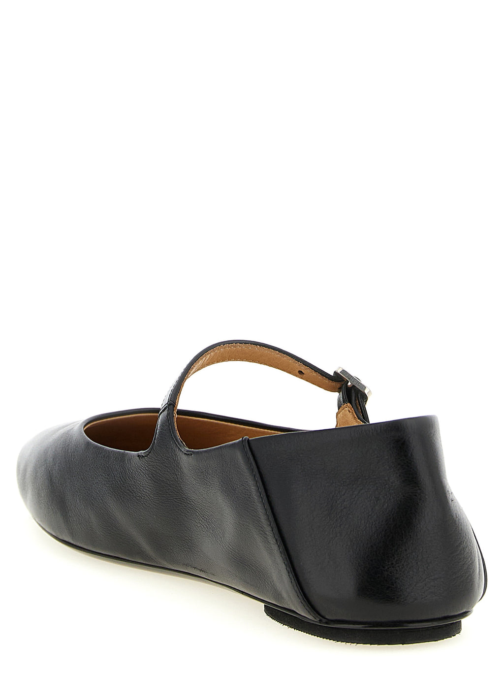 Marsell Black Calfskin Ballet Flats