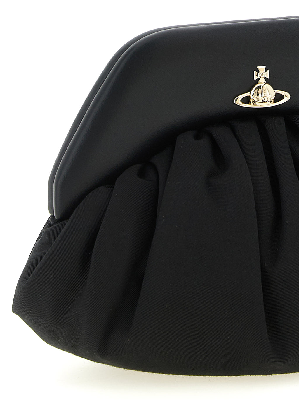 Vivienne Westwood Black Viscose Clutch Bag