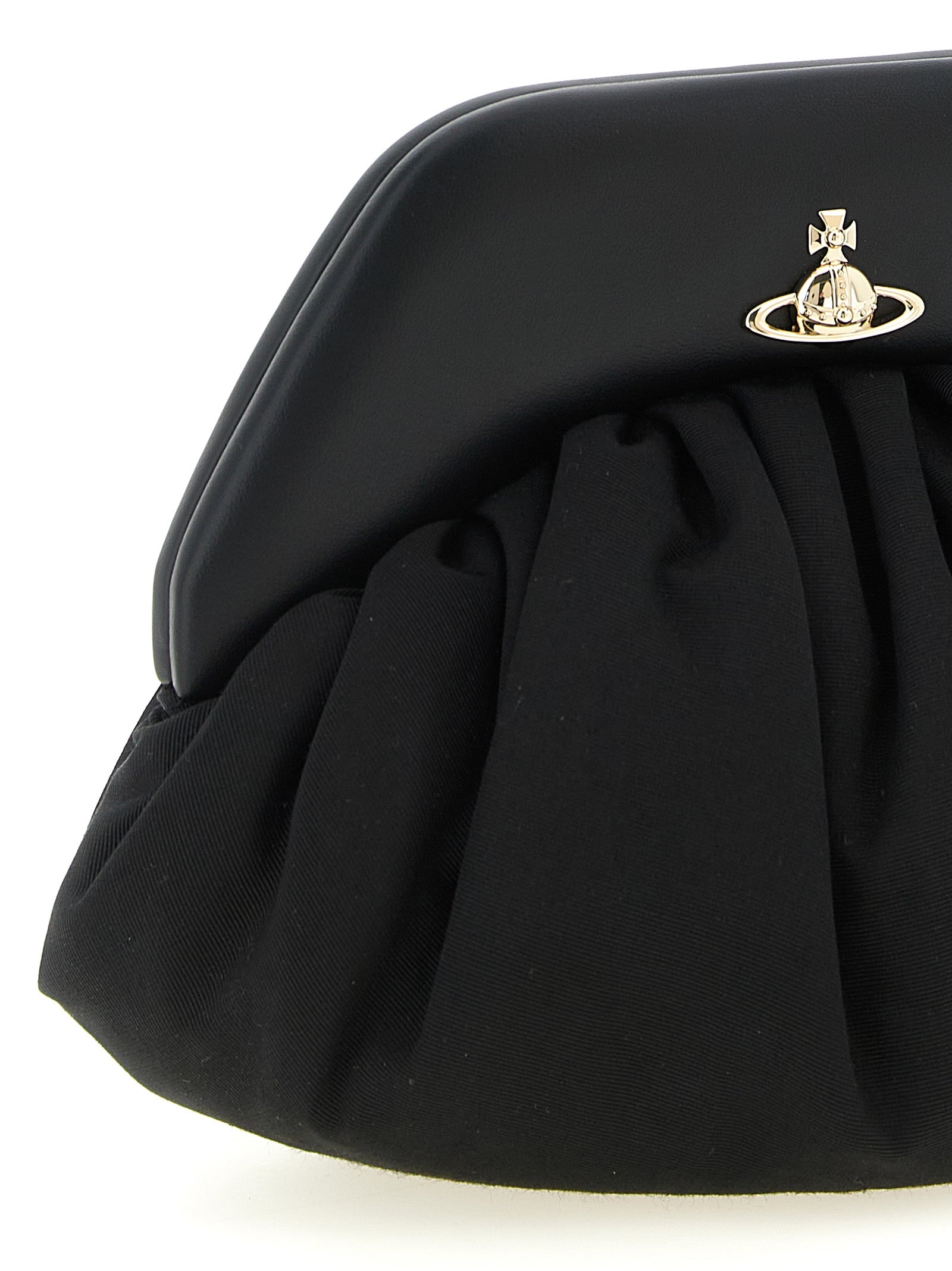 Vivienne Westwood Black Viscose Clutch Bag
