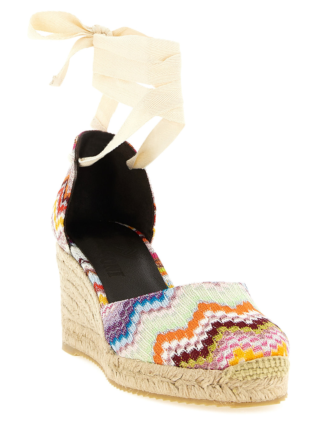 Missoni Multicolor Cowhide Wedge Sandals