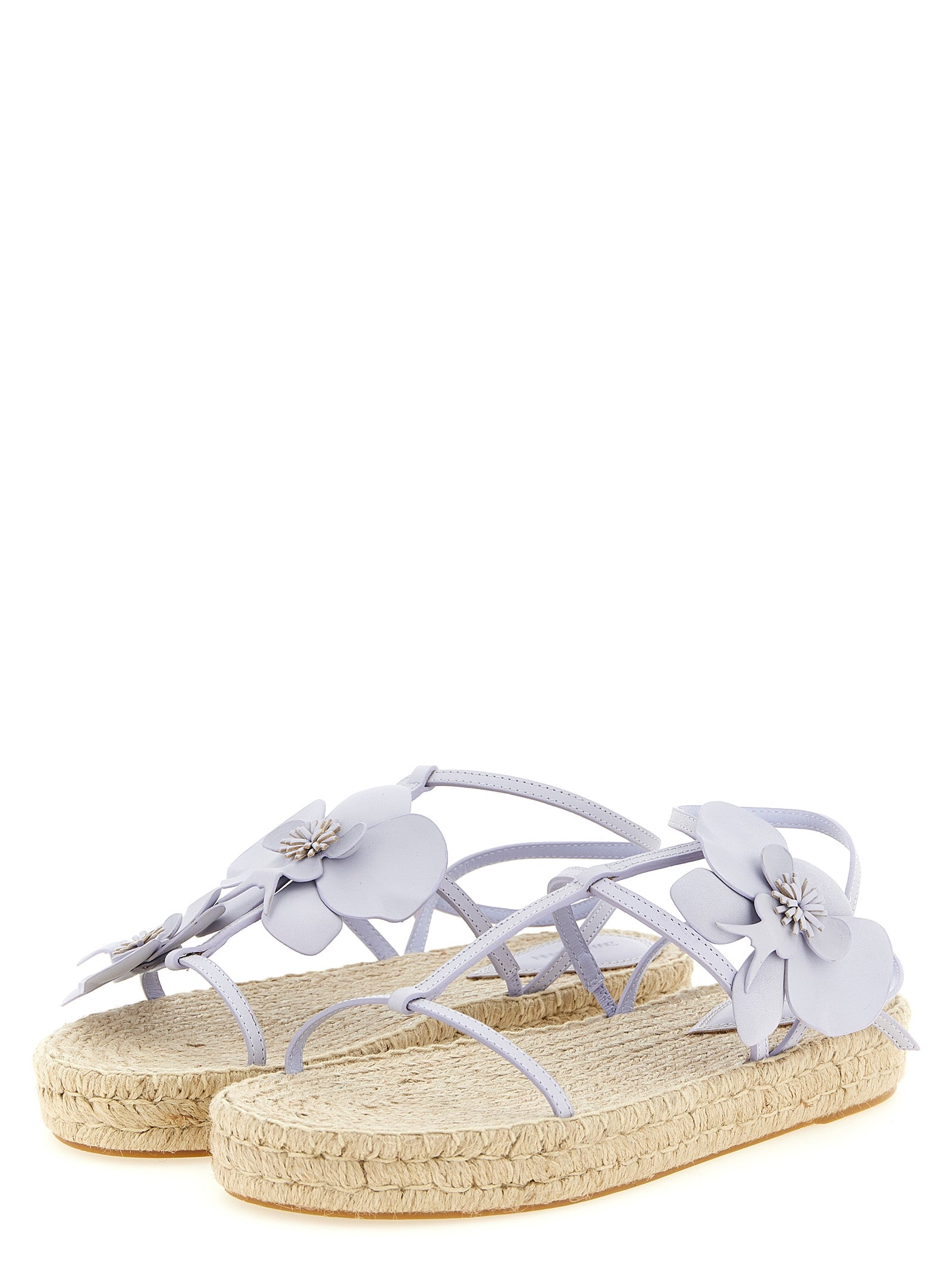 Zimmermann Purple Cowhide Flat Sandals