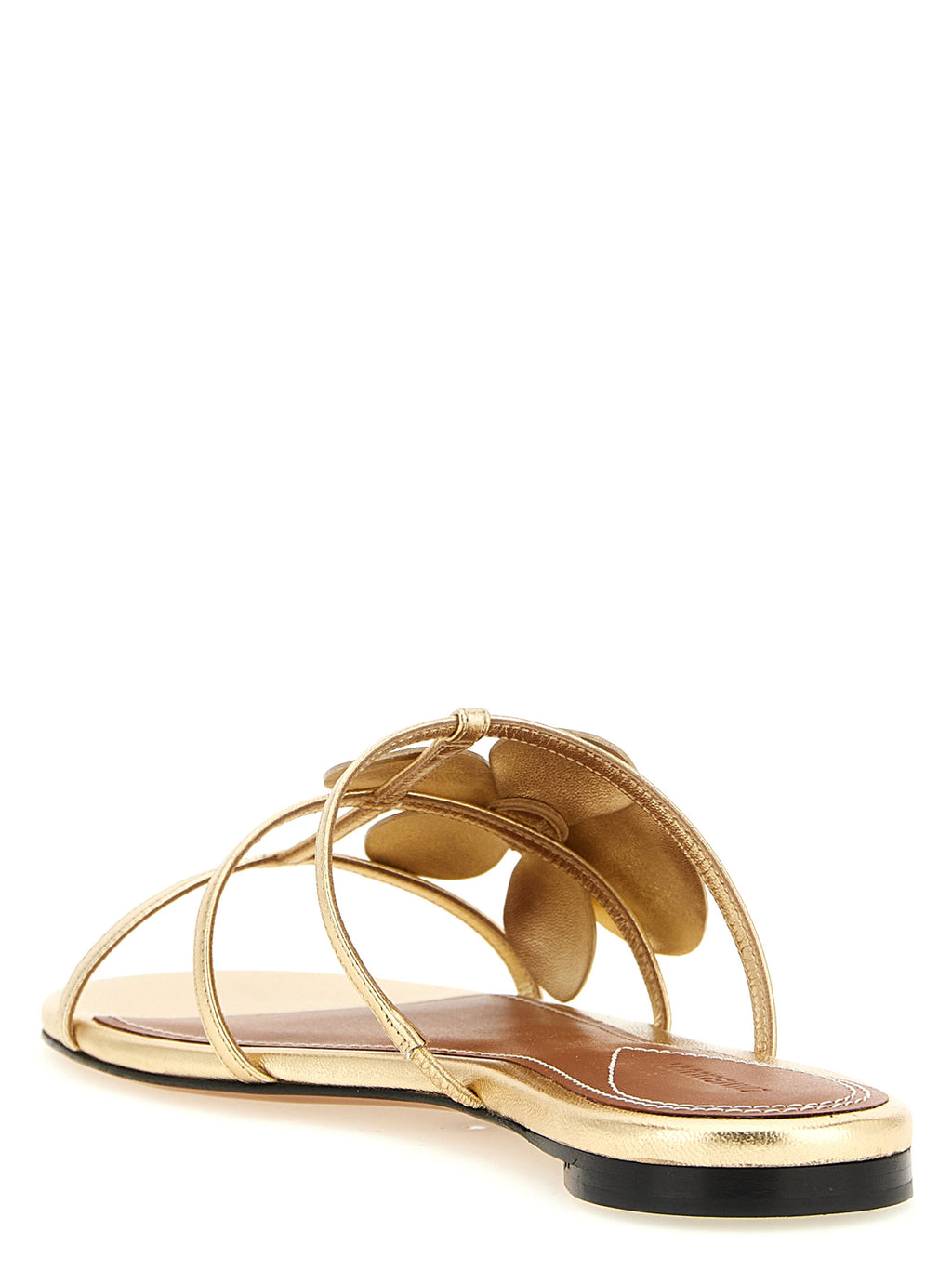 Zimmermann Gold Leather Slides