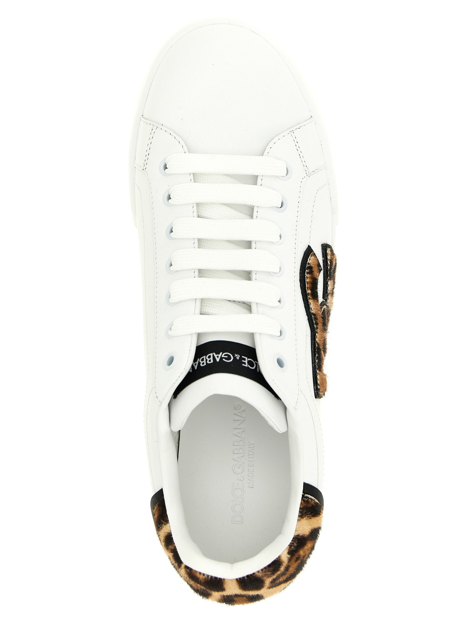 Dolce & Gabbana Brown Calfskin Low Top Sneakers