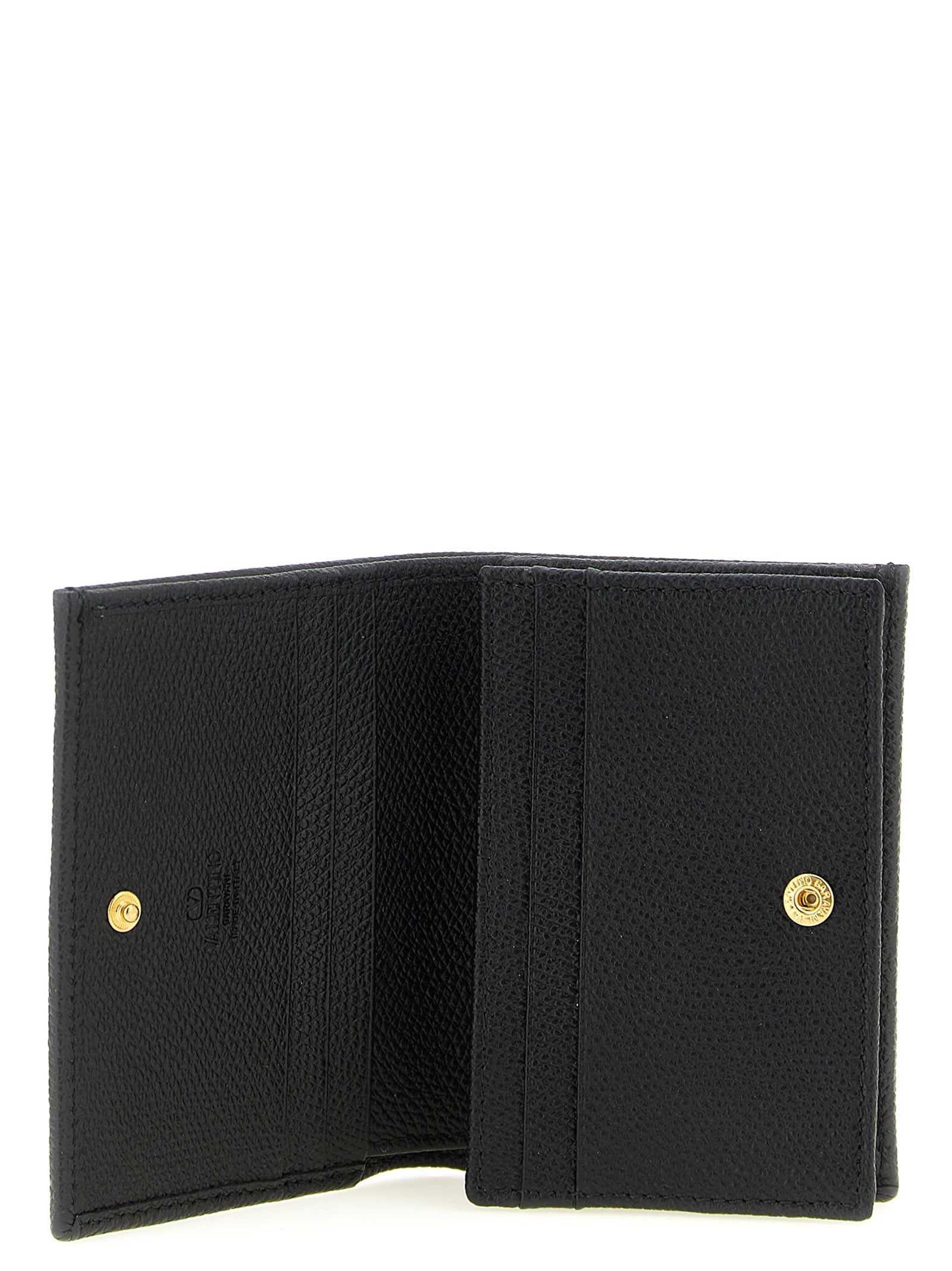Valentino Garavani Black Calfskin Cardholder