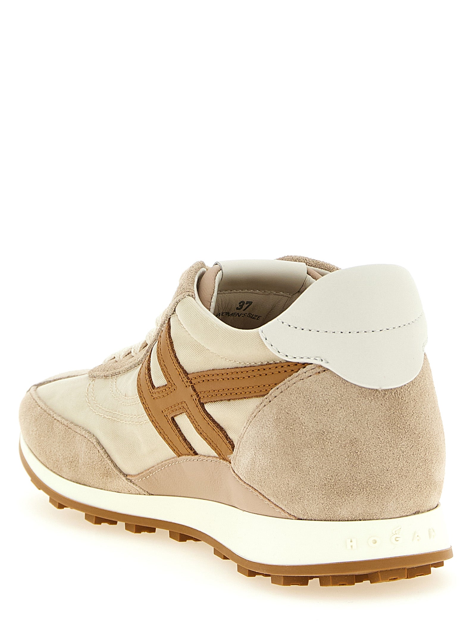 Hogan Beige Polyamide Athletic Sneakers