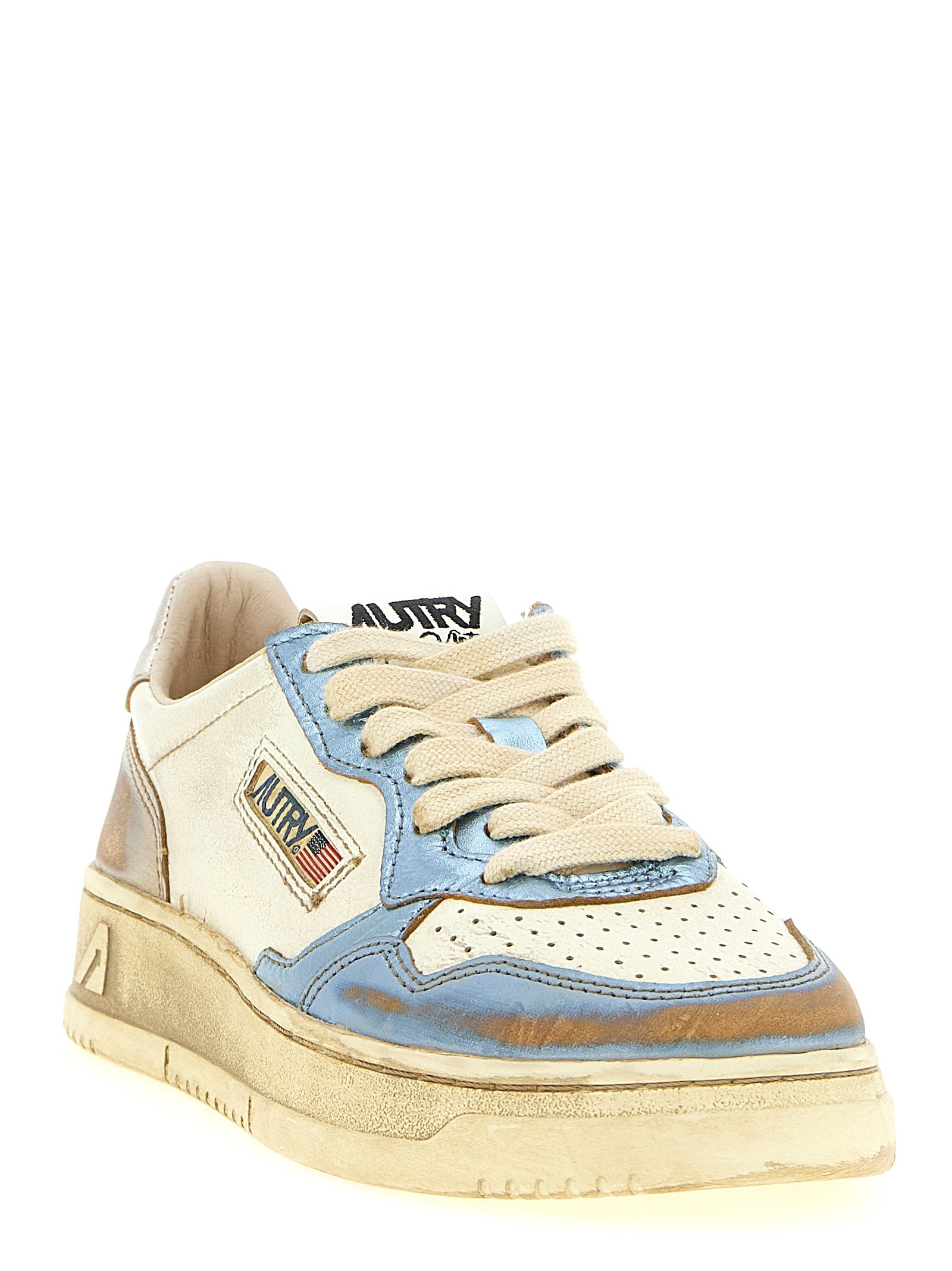 Autry Multicolor Bull Skin Low Top Sneakers