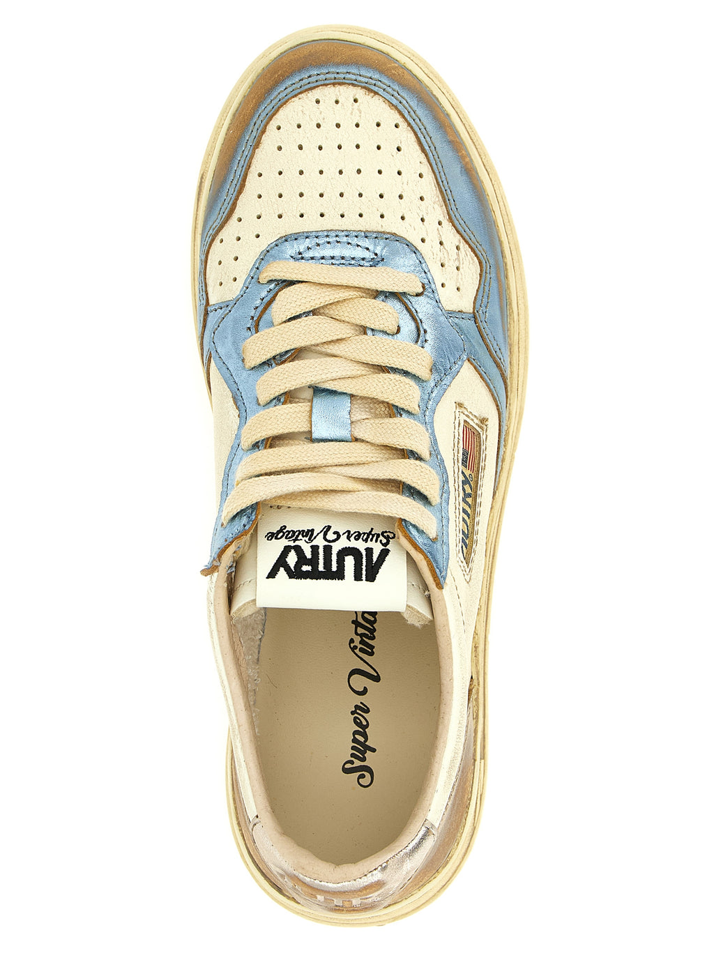 Autry Multicolor Bull Skin Low Top Sneakers