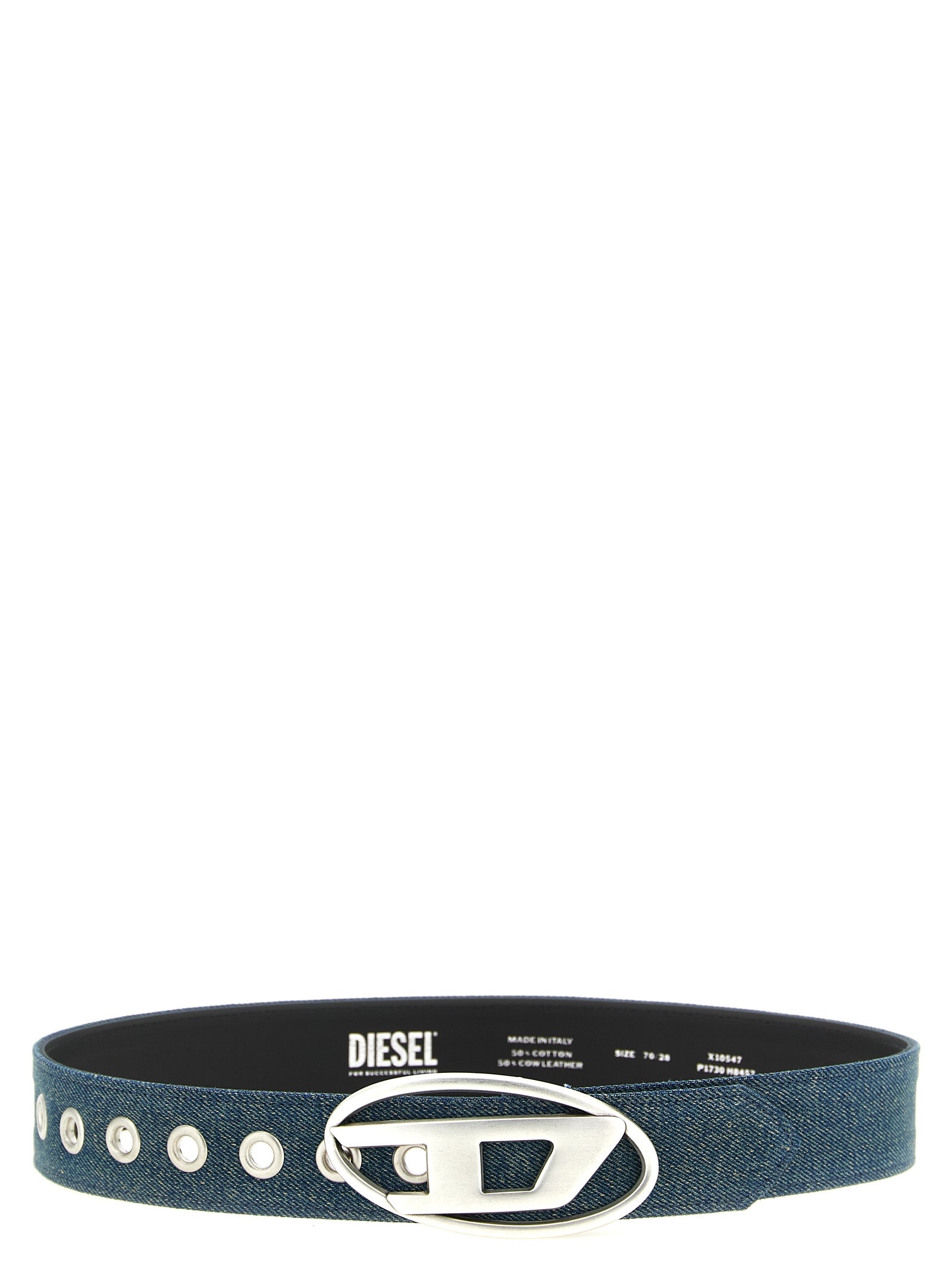 Diesel Blue Cotton Regular Belt