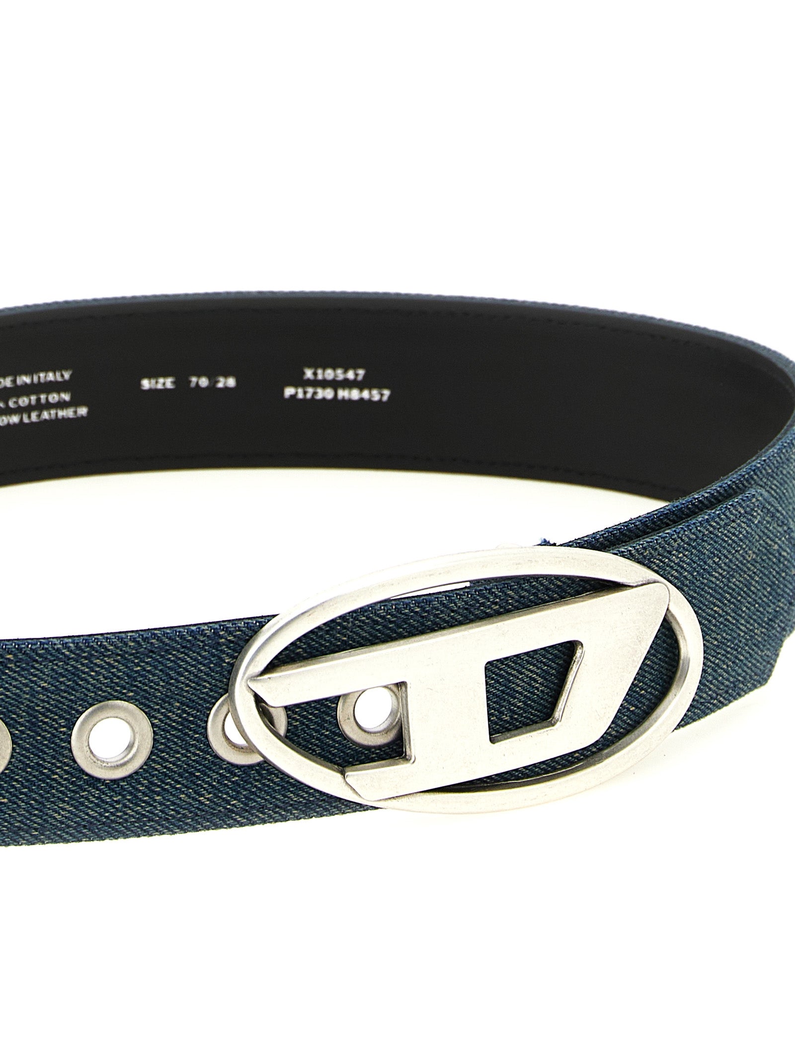 Diesel Blue Cotton Regular Belt