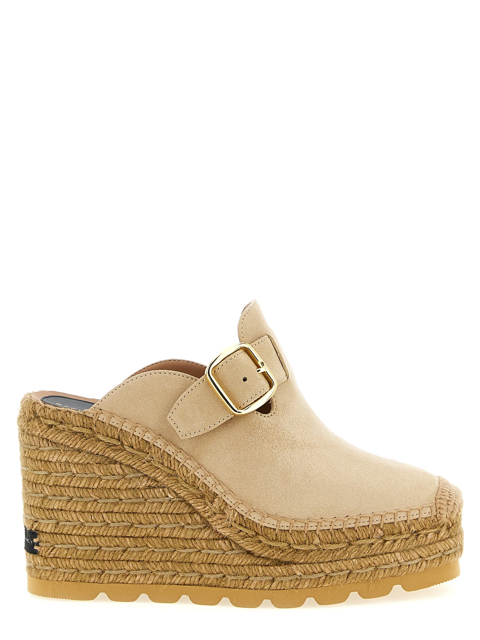 Stella McCartney Beige Viscose Wedge Sandals