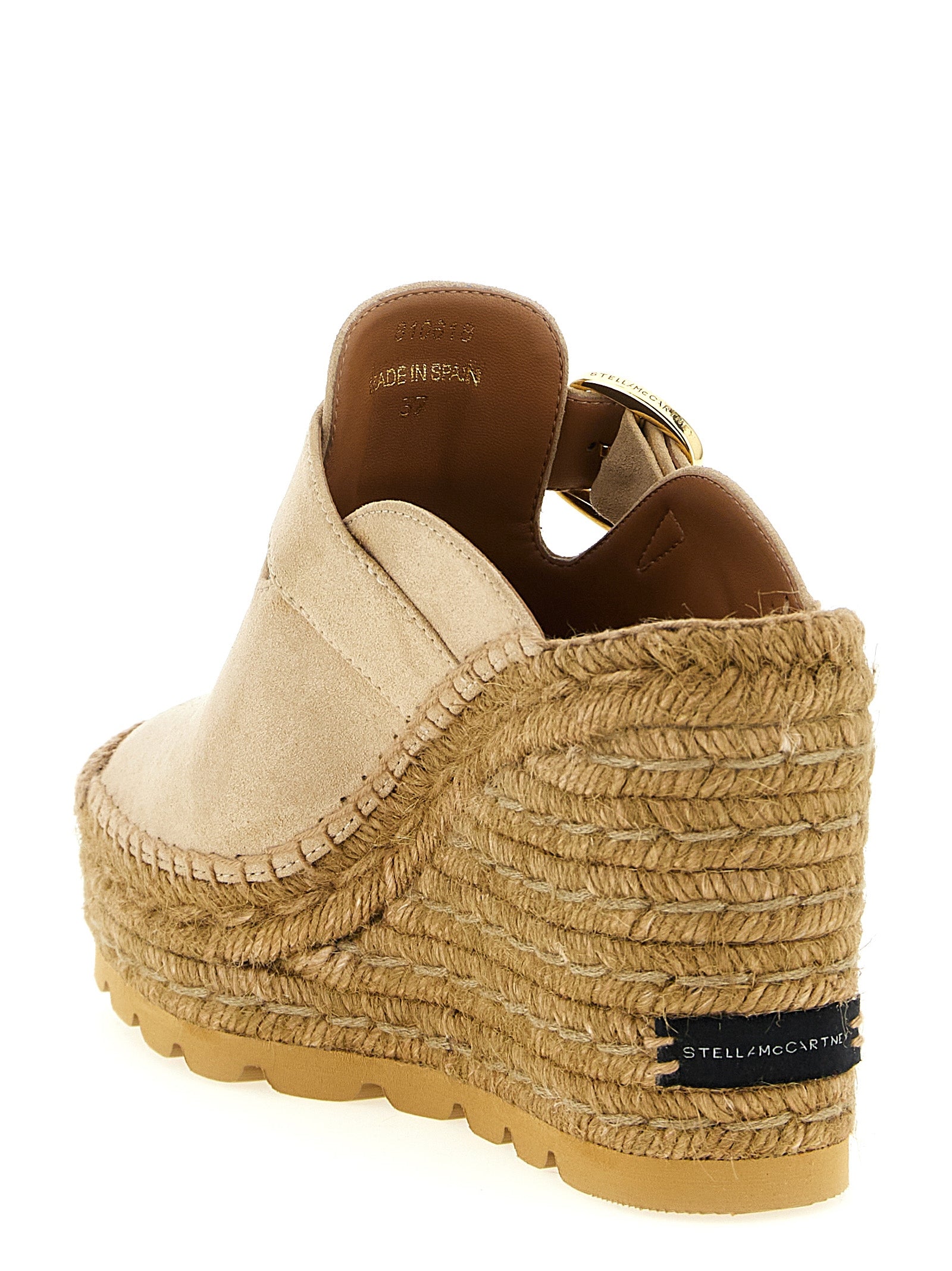 Stella McCartney Beige Viscose Wedge Sandals