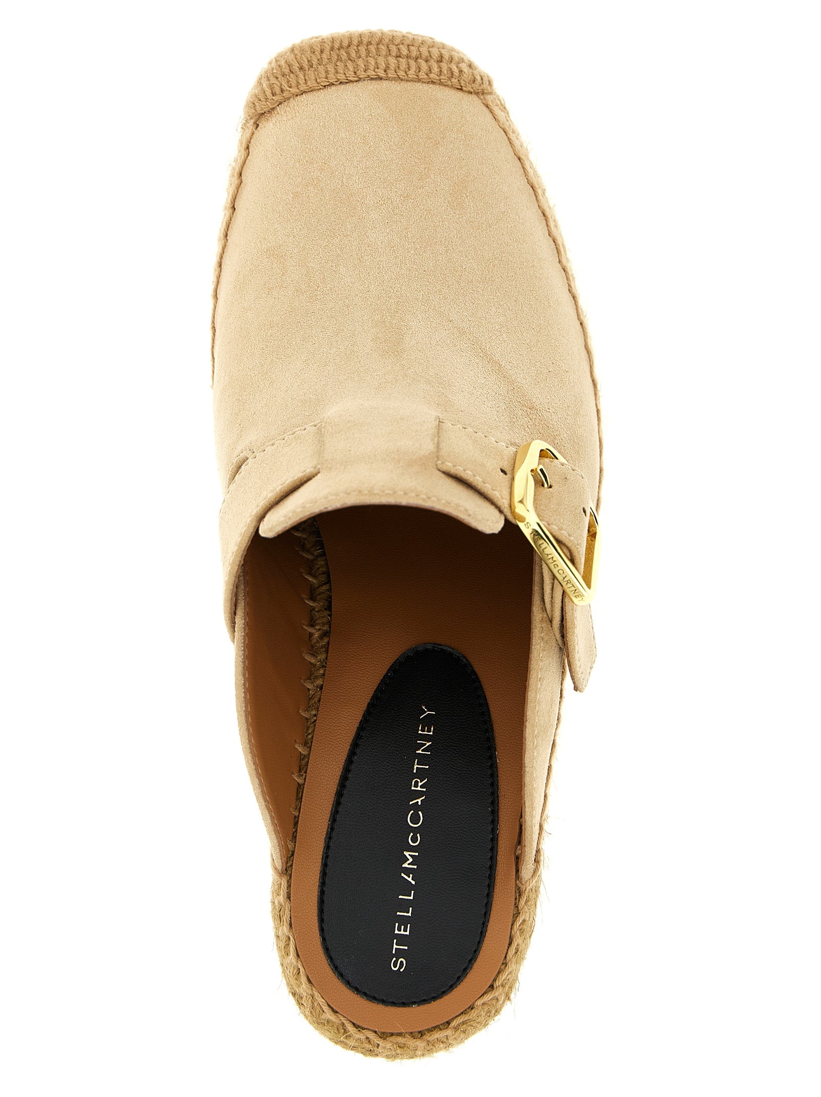 Stella McCartney Beige Viscose Wedge Sandals