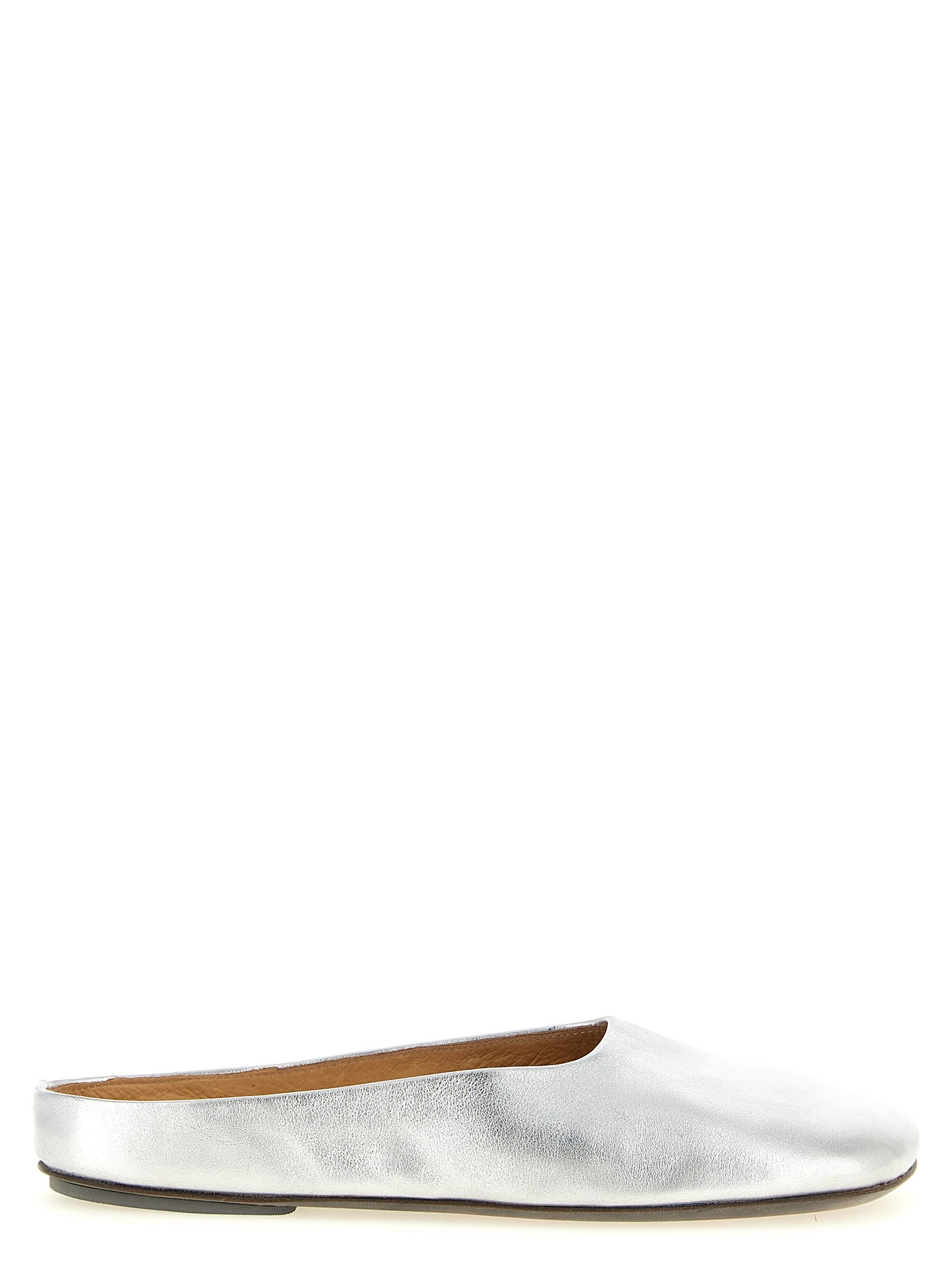 Marsell Silver Calfskin Mules