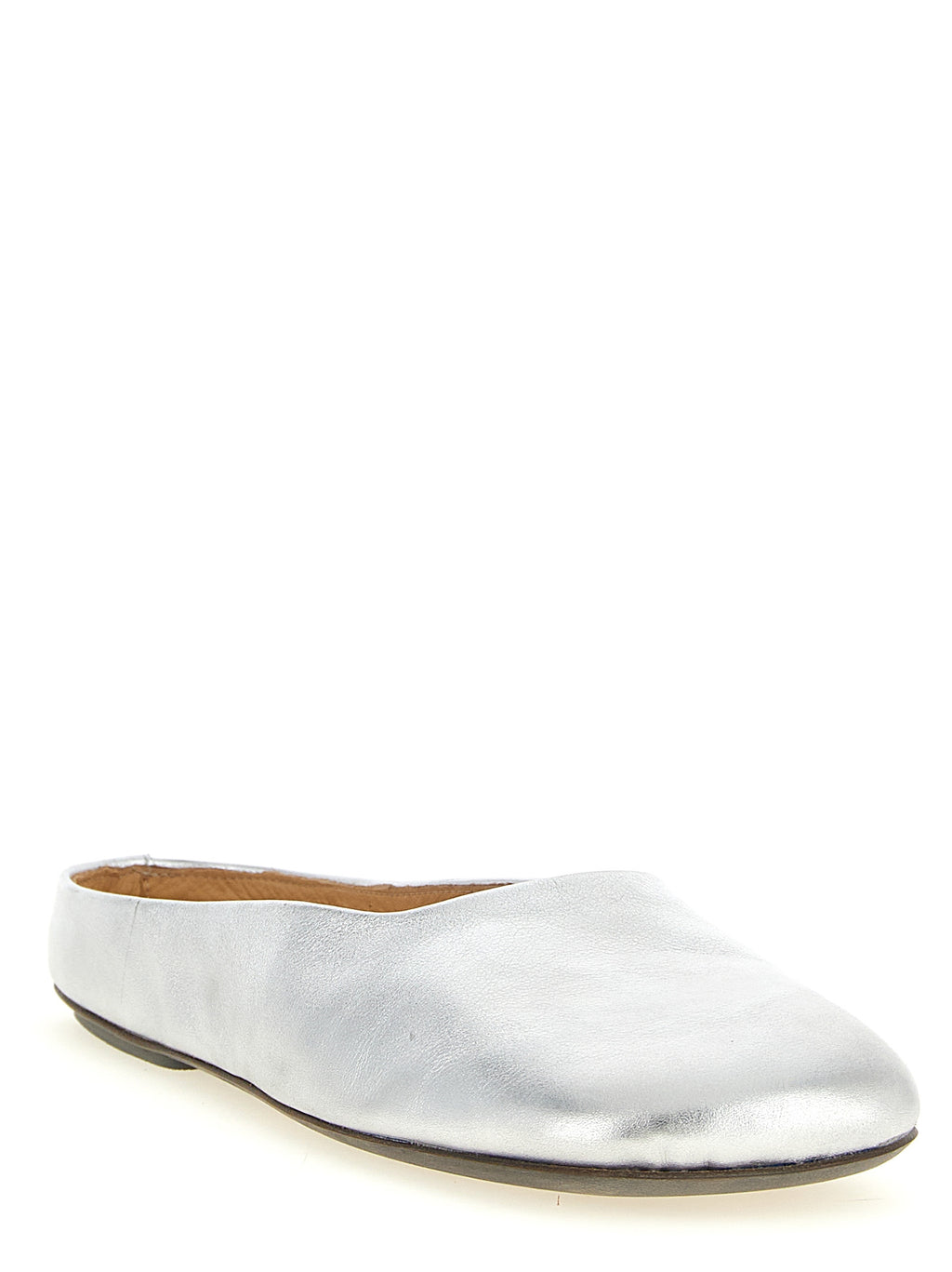 Marsell Silver Calfskin Mules