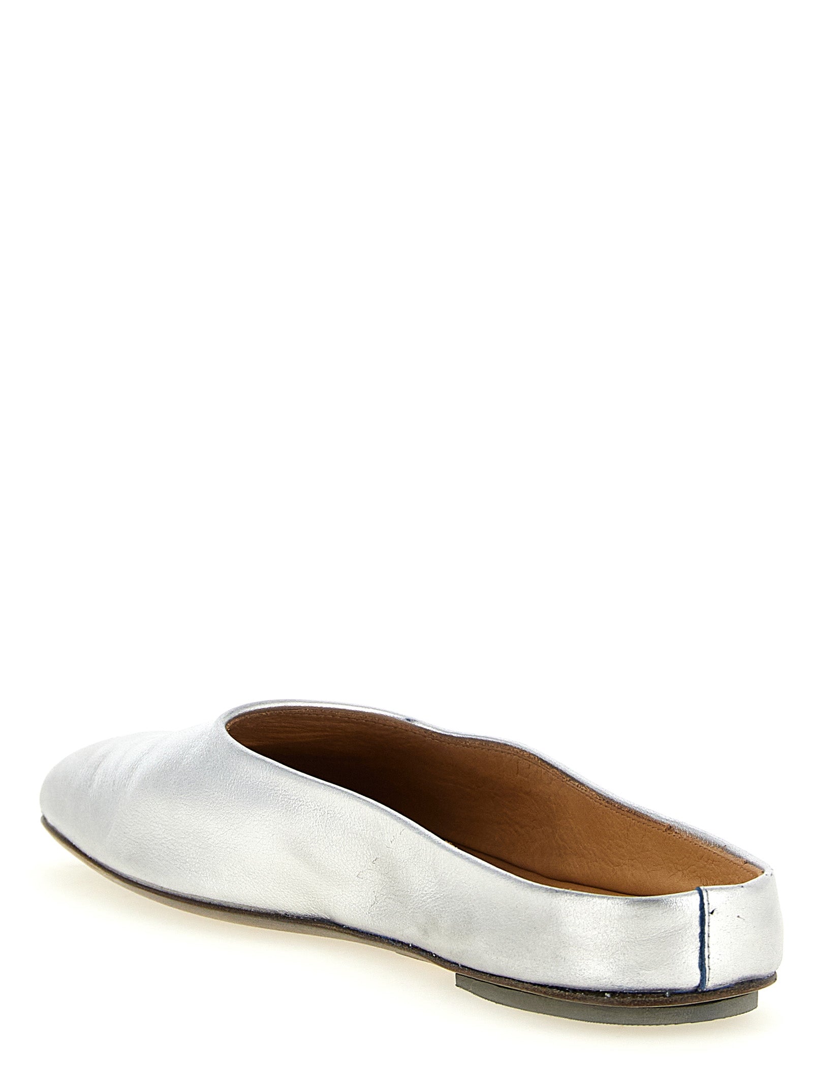 Marsell Silver Calfskin Mules