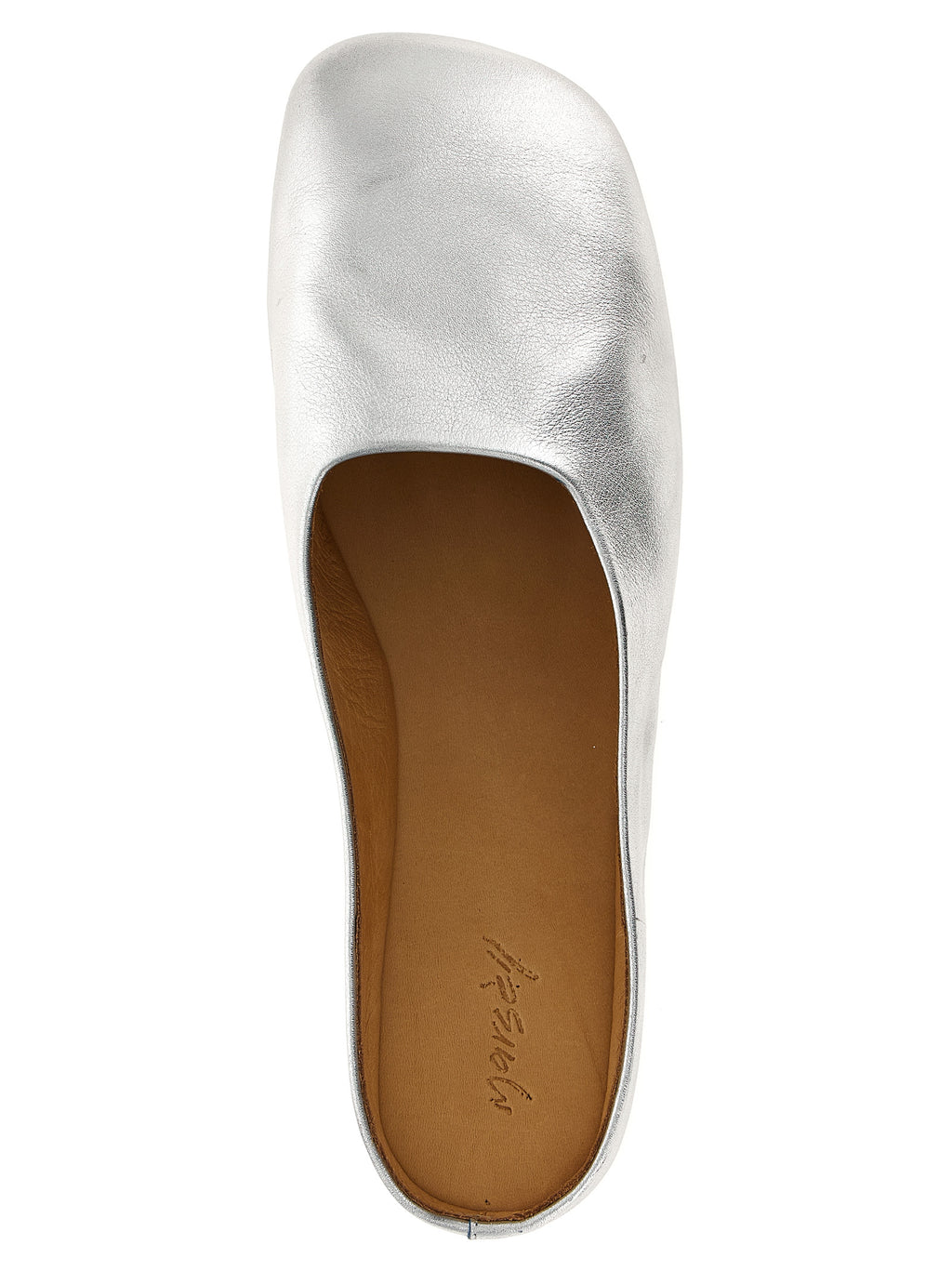 Marsell Silver Calfskin Mules