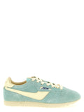 Autry Blue Cowhide Low Top Sneakers