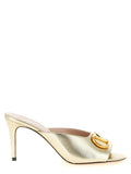 Valentino Garavani Gold Goatskin Stiletto Heel Sandals