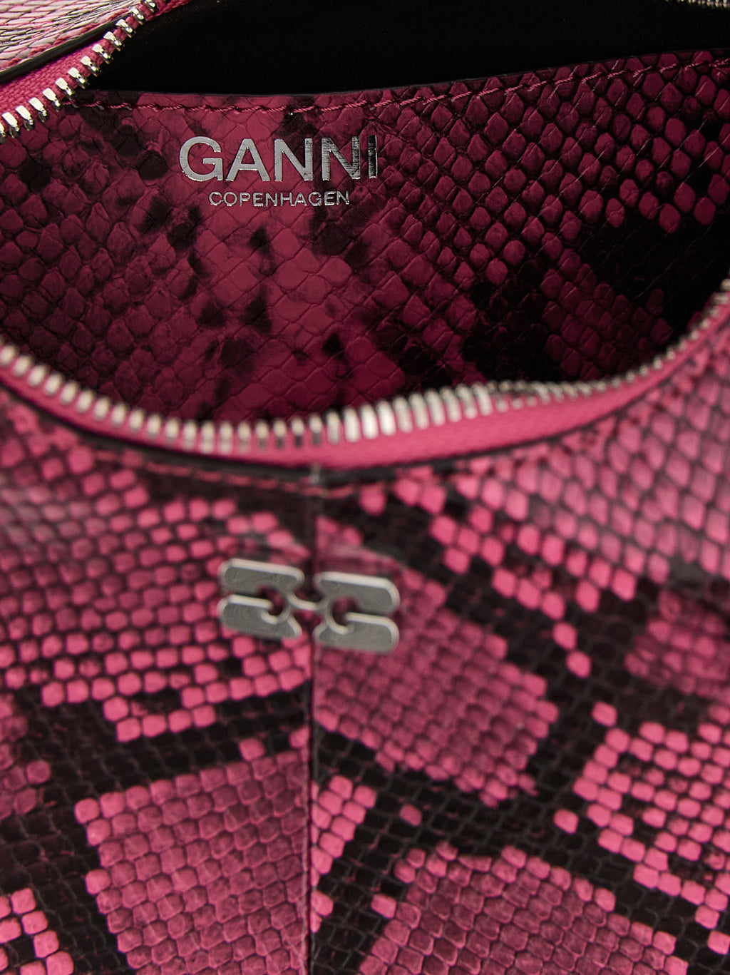 Ganni Fuchsia Recycled Polyester Handbag