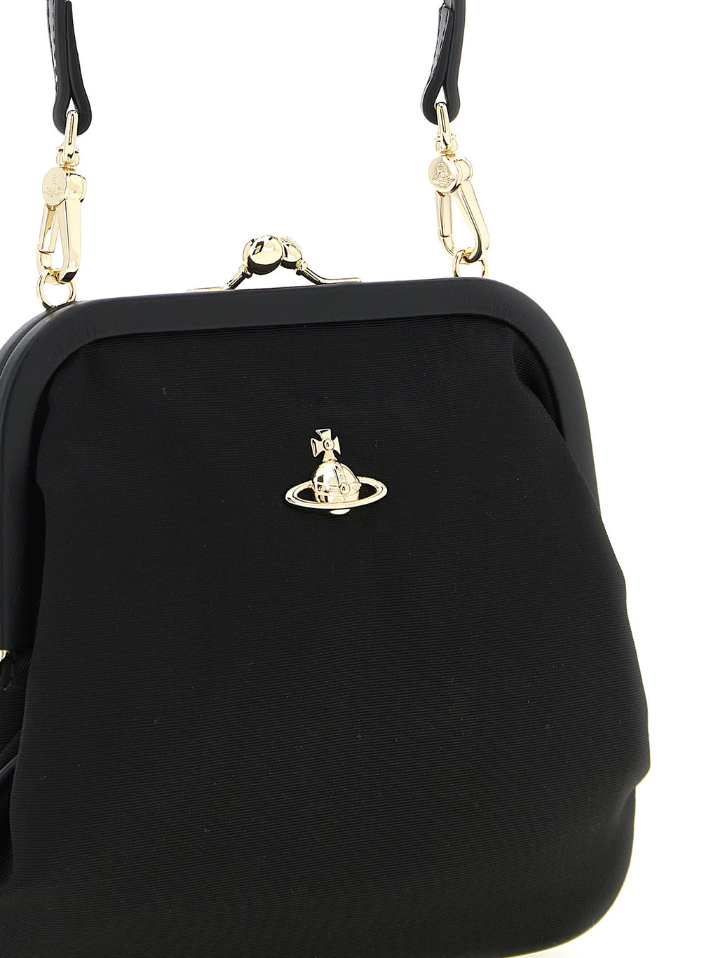 Vivienne Westwood Black Viscose Clutch Bag