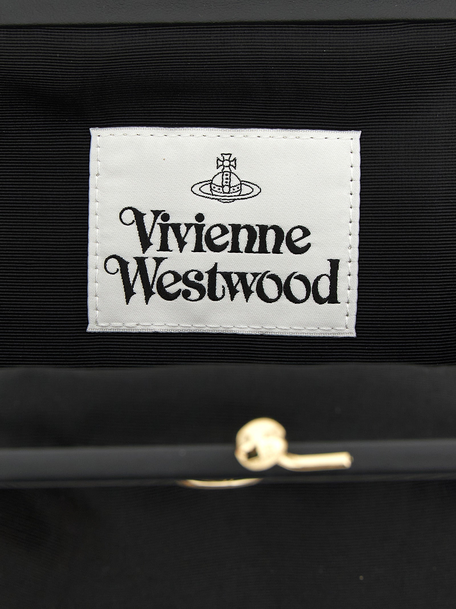 Vivienne Westwood Black Viscose Clutch Bag