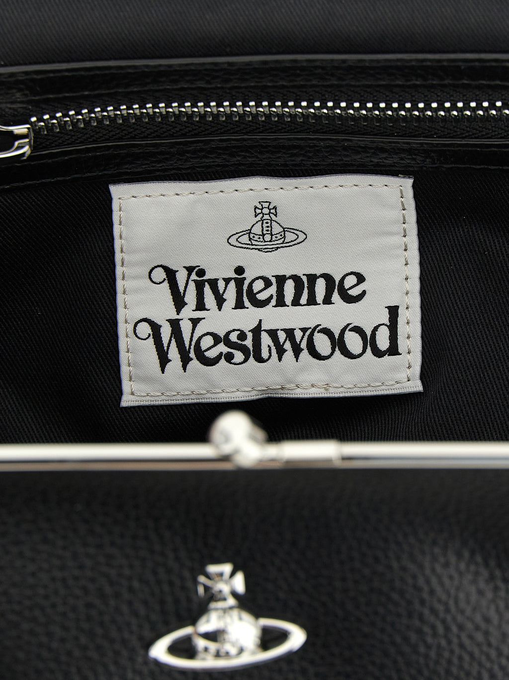 Vivienne Westwood Black Polyethylene Handbag