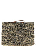 Ibeliv Bicolor Raffia Clutch Bag