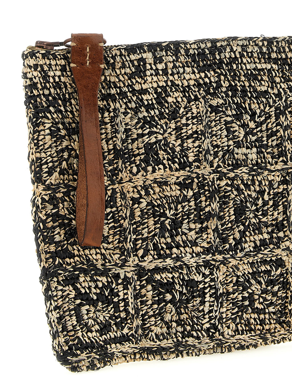 Ibeliv Bicolor Raffia Clutch Bag