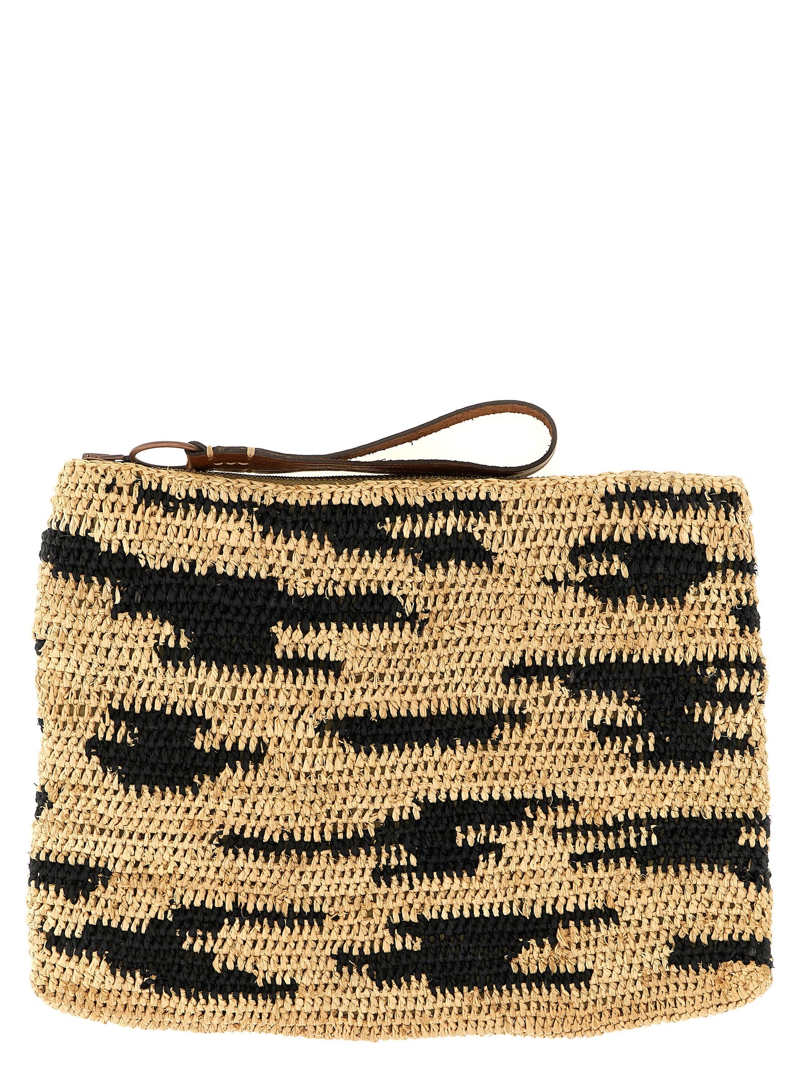 Ibeliv Multicolor Raffia Clutch Bag