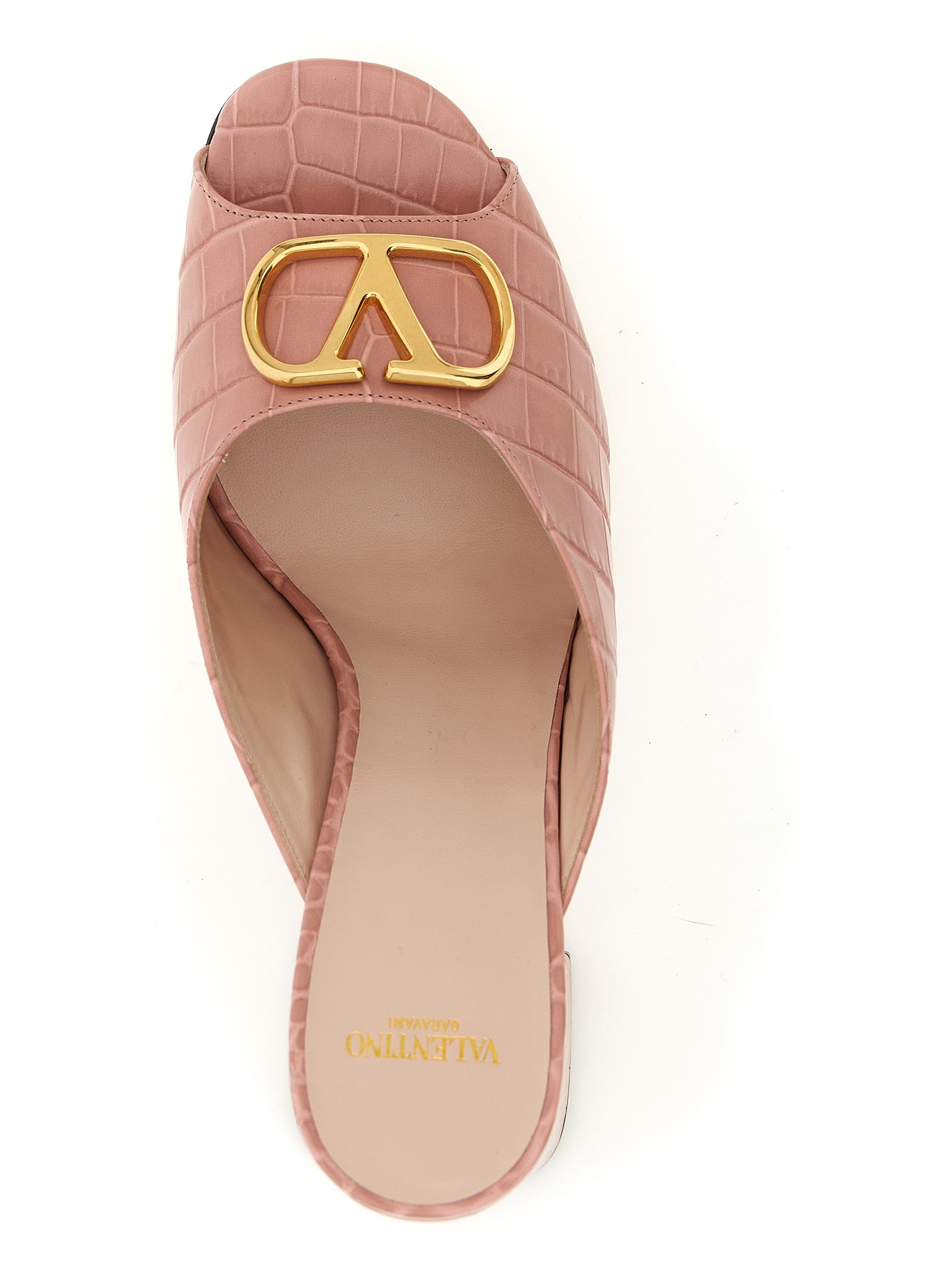 Valentino Garavani Multicolor Calfskin Stiletto Heel Sandals