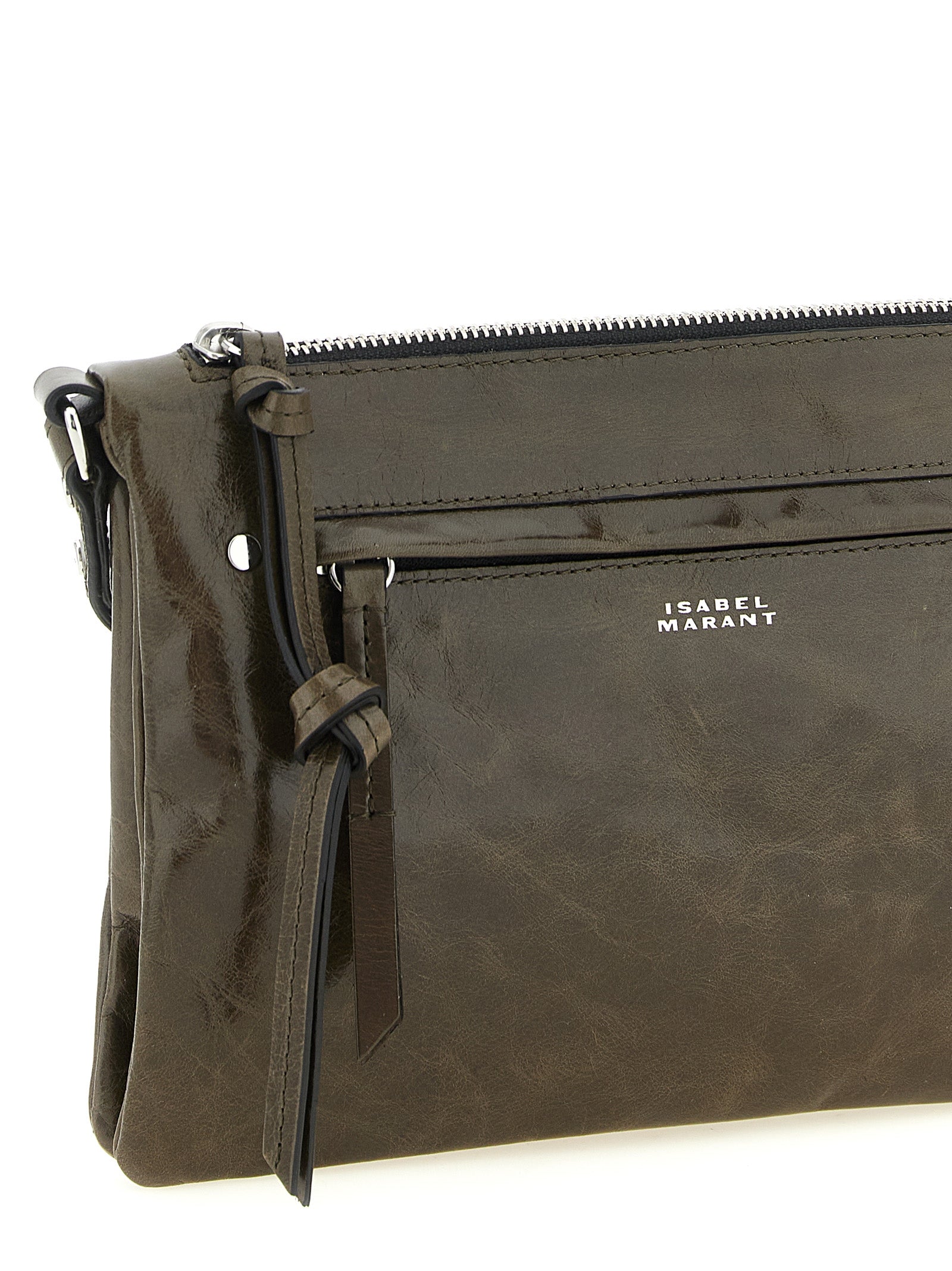 Isabel Marant Bicolor Calfskin Crossbody Bag