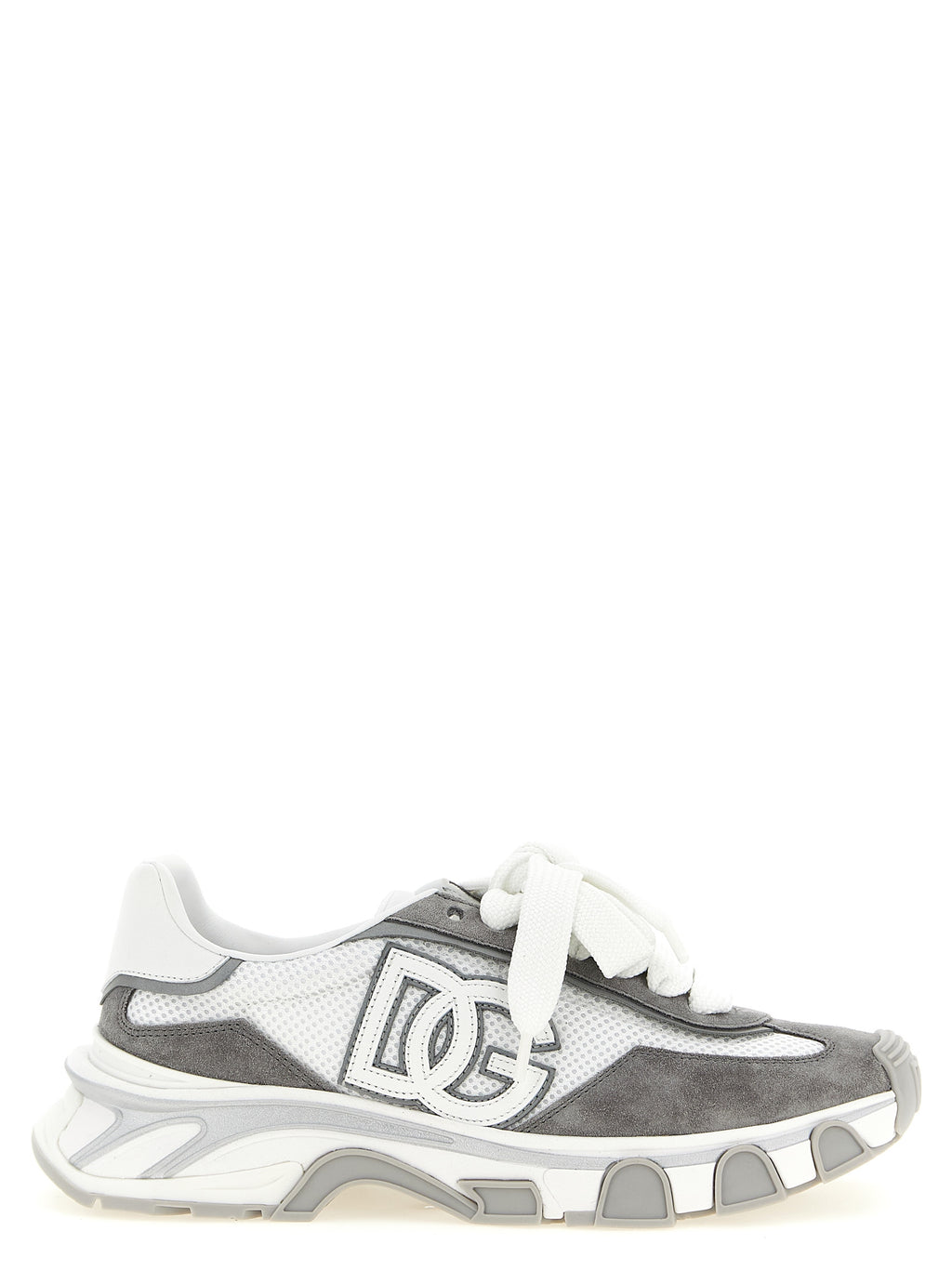 Dolce & Gabbana Gray Polyester Athletic Sneakers