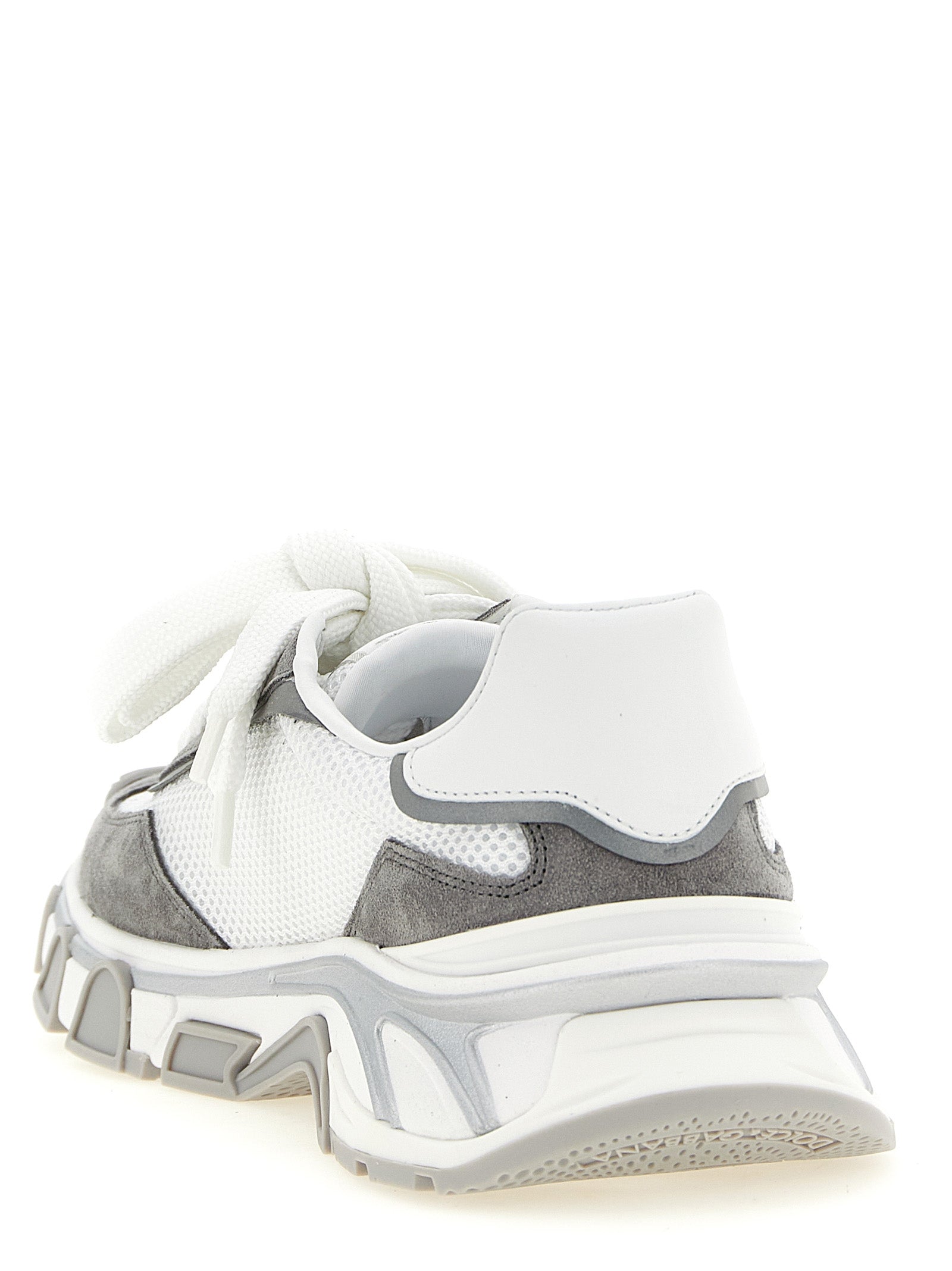 Dolce & Gabbana Gray Polyester Athletic Sneakers