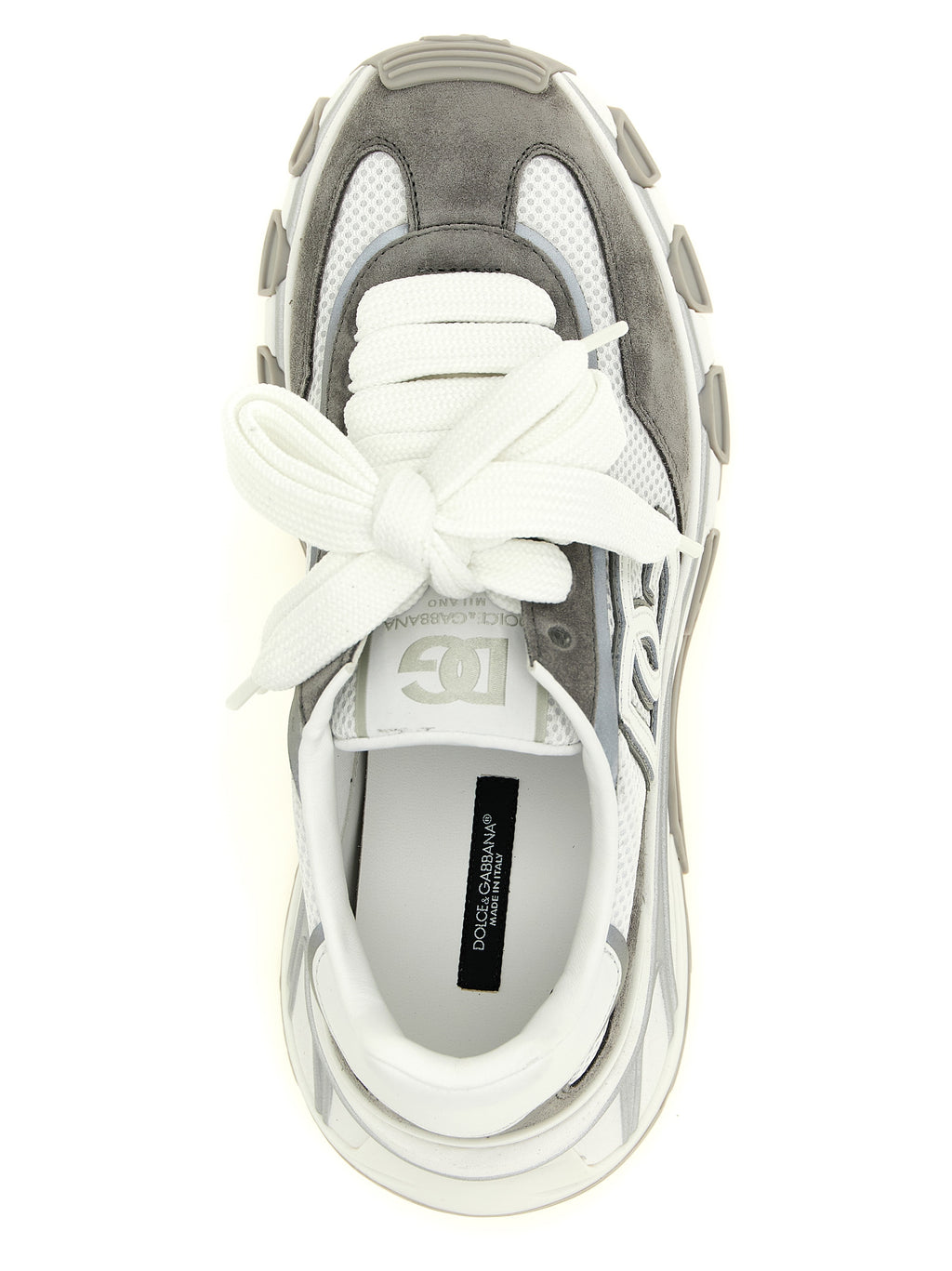 Dolce & Gabbana Gray Polyester Athletic Sneakers