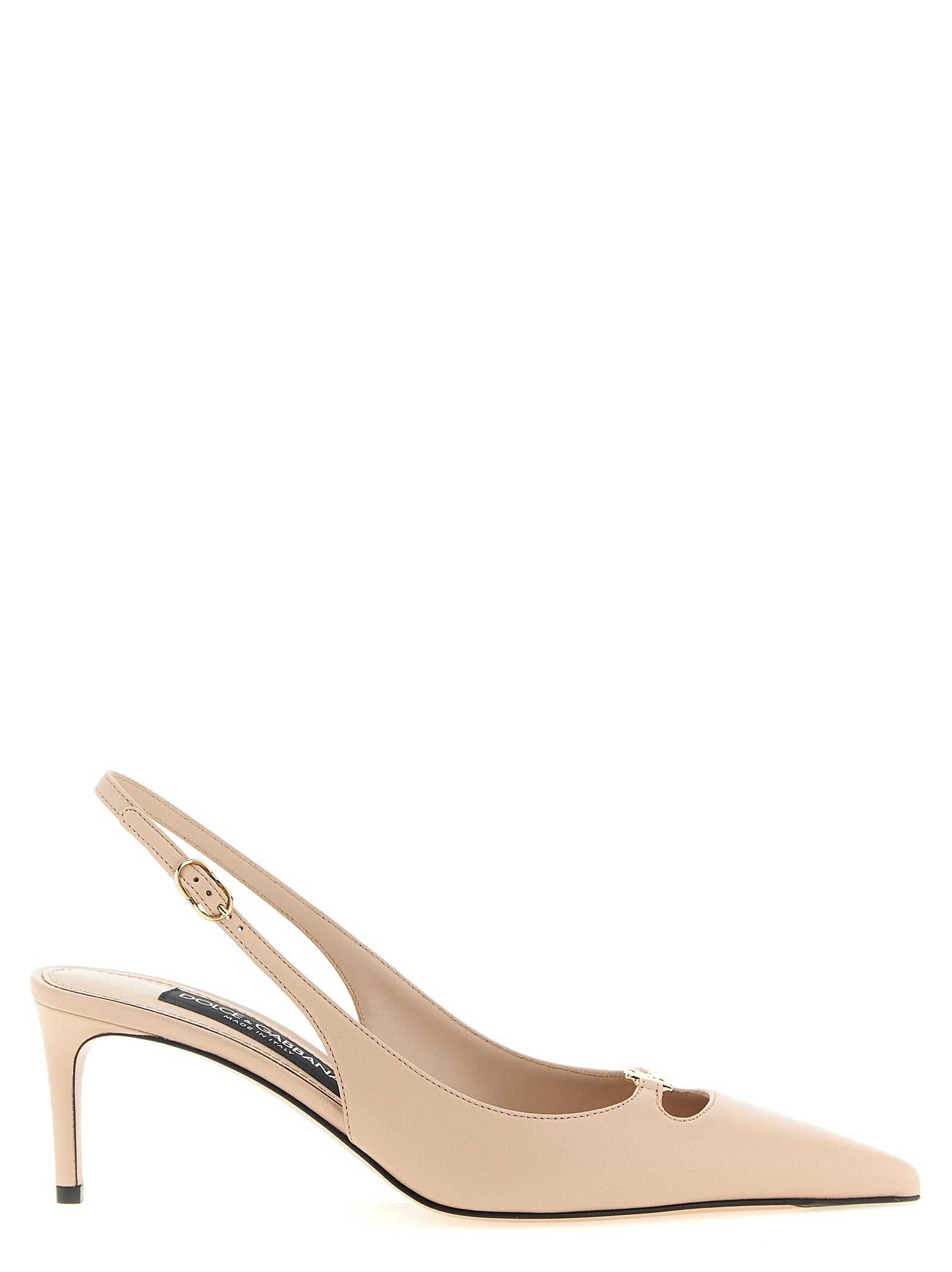Dolce & Gabbana Multicolor Lamb Leather Mid Heel Pumps